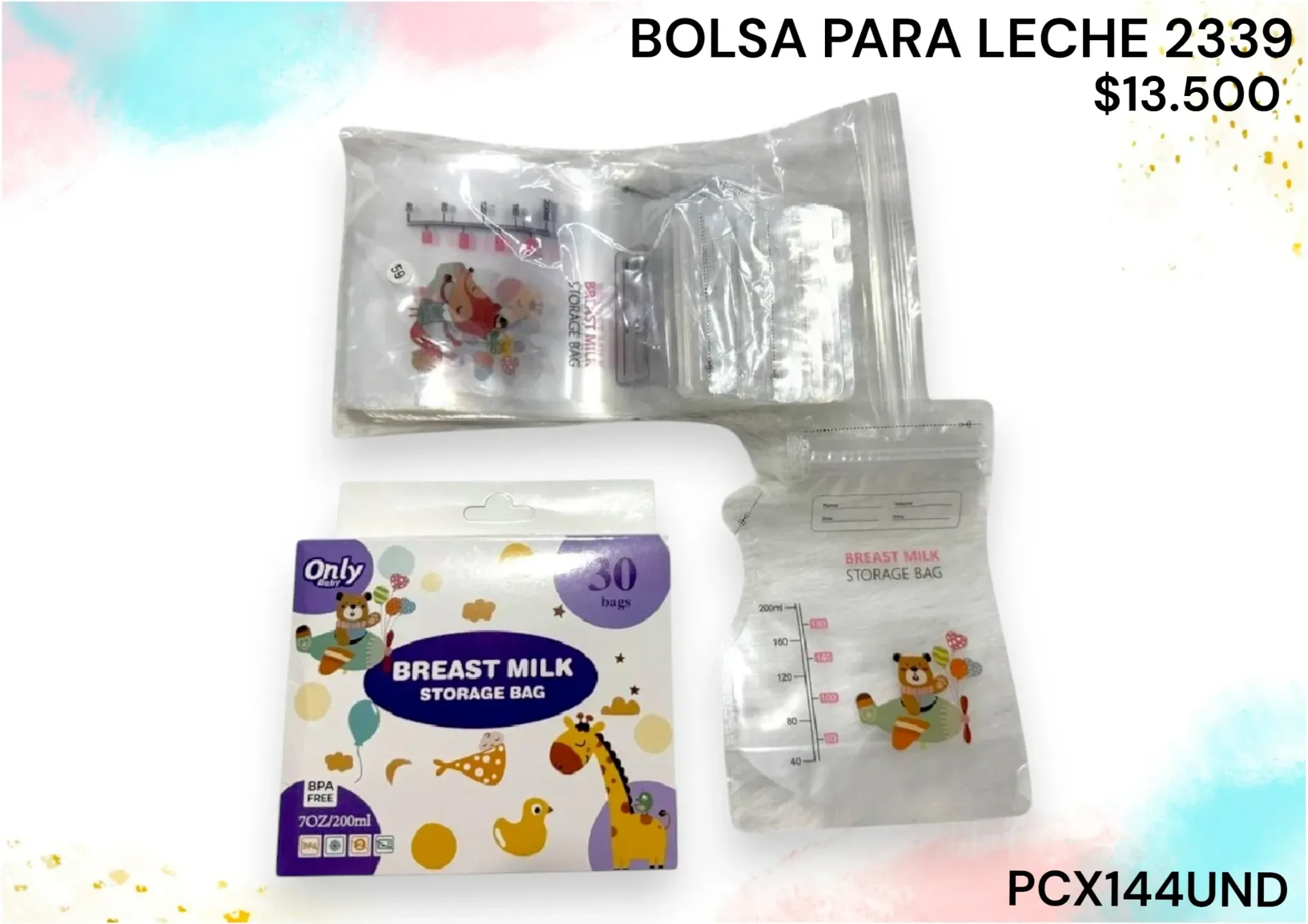 Bolsa Para Leche 23-39 *144Und