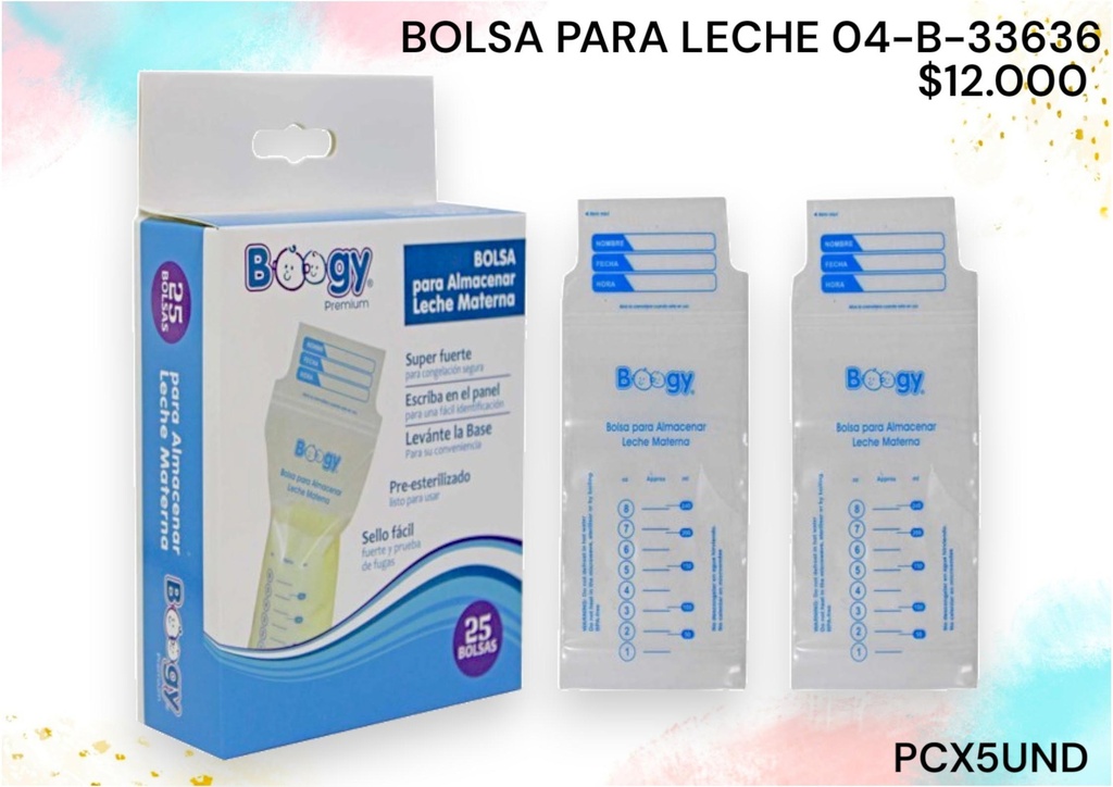 Bolsa Para Leche 33636 *25Und