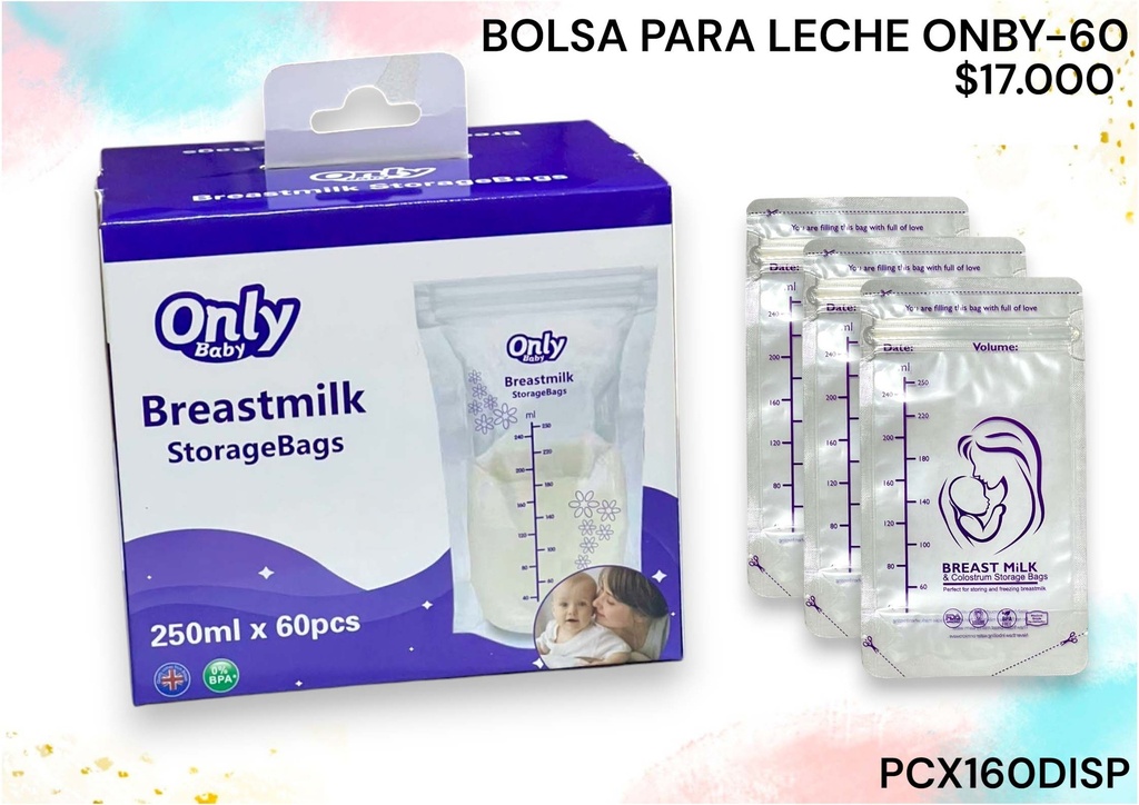 Bolsa Para Leche Onby60 *160Und