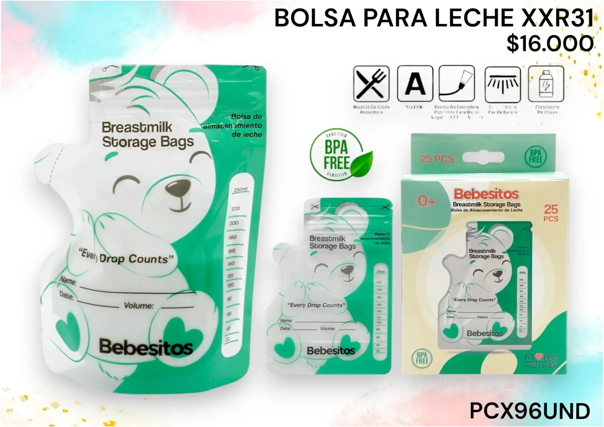 Bolsa Para Leche Xxr31 *144Und