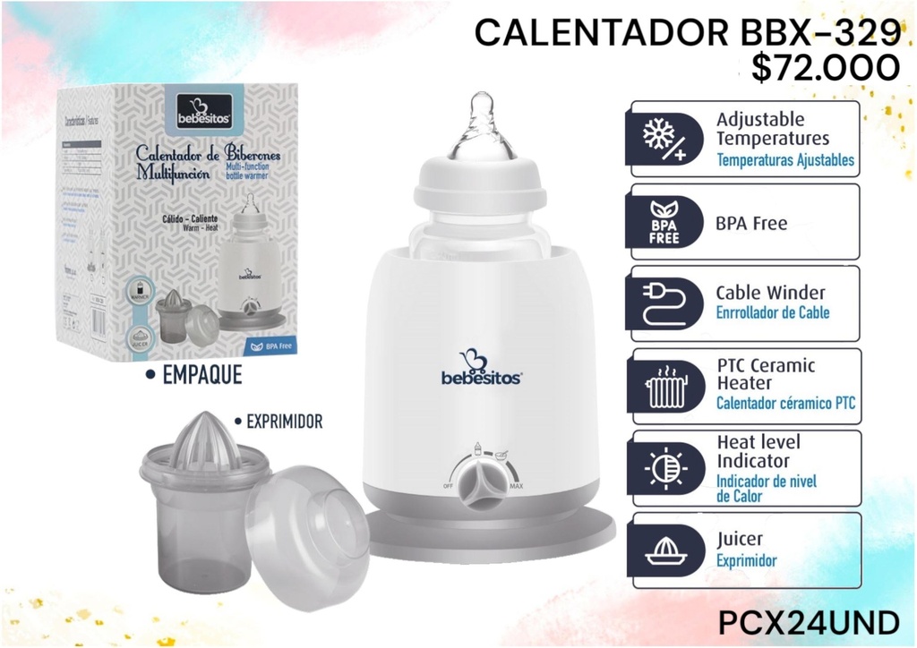 Calentador De Tetero Bbx329*24Und