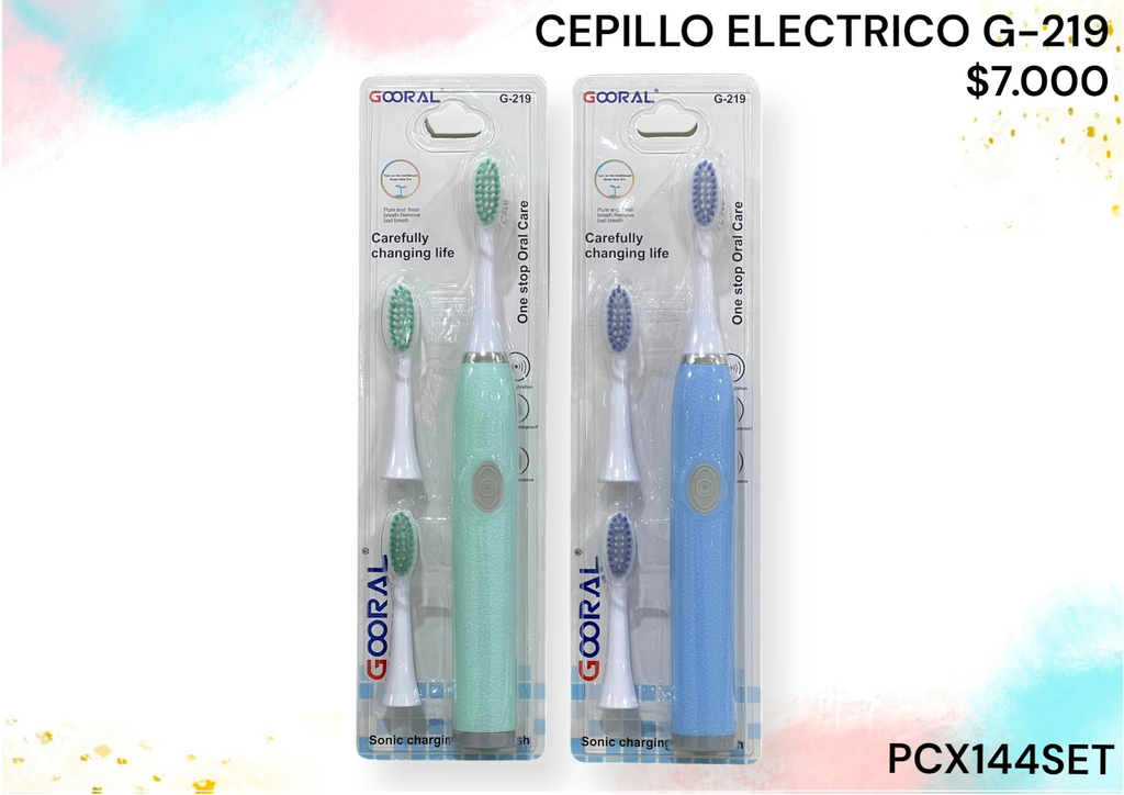 Cepillo Dental De Pilas Electrico G-219 Pcx144Set