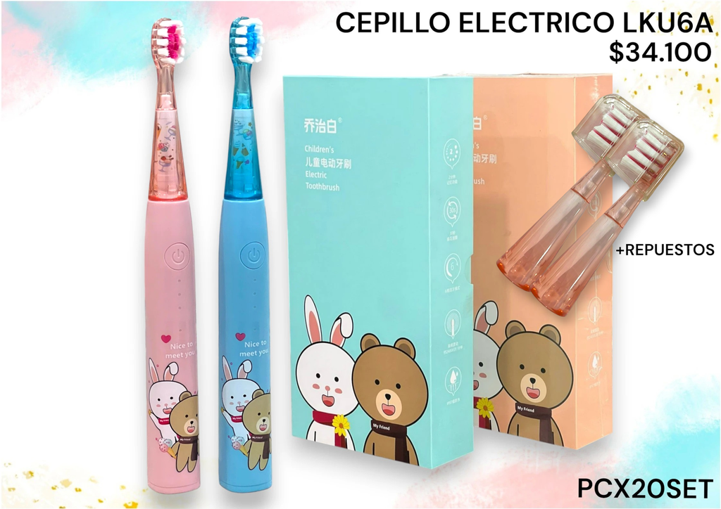Cepillo Dental Electrico Recargable Lku6A Pcx20Set