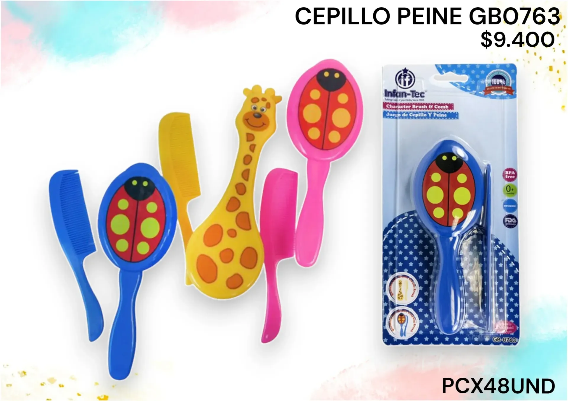 Cepillo Peine Gb0763 *48Und