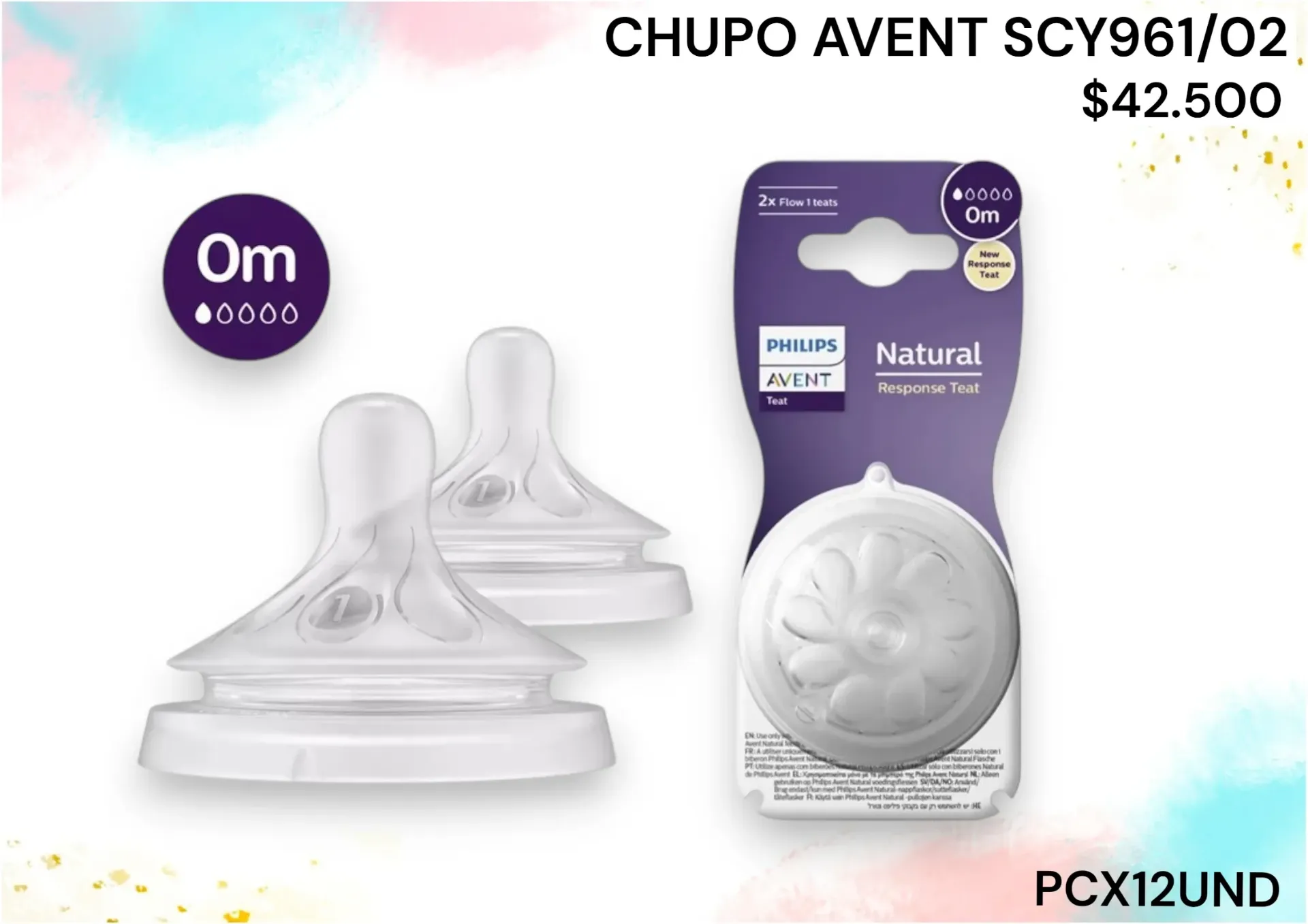 Chupo Avent Natural 3.0 Scy961/02 *12Und