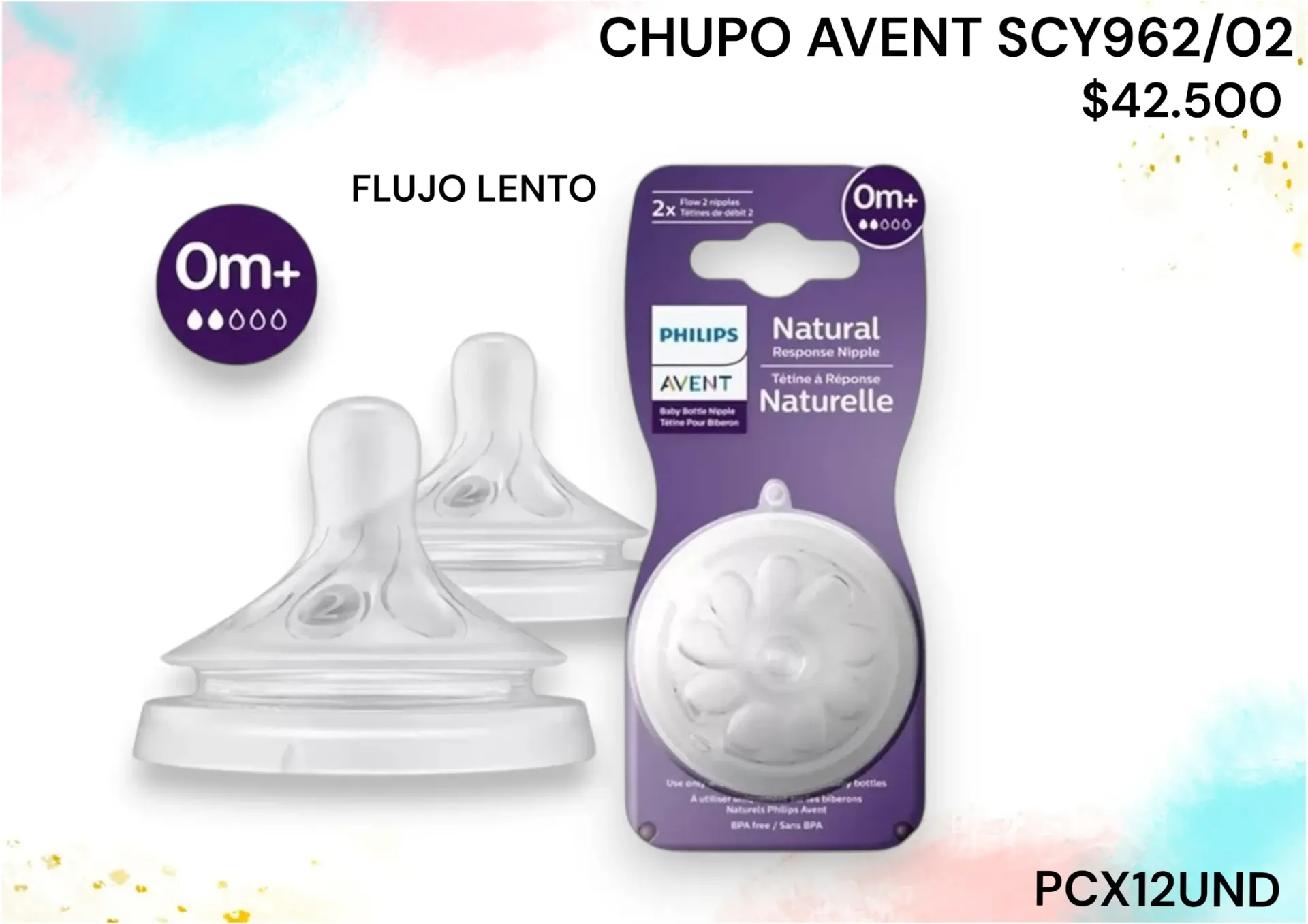 Chupo Avent Natural 3.0 Scy962/02 *12Und