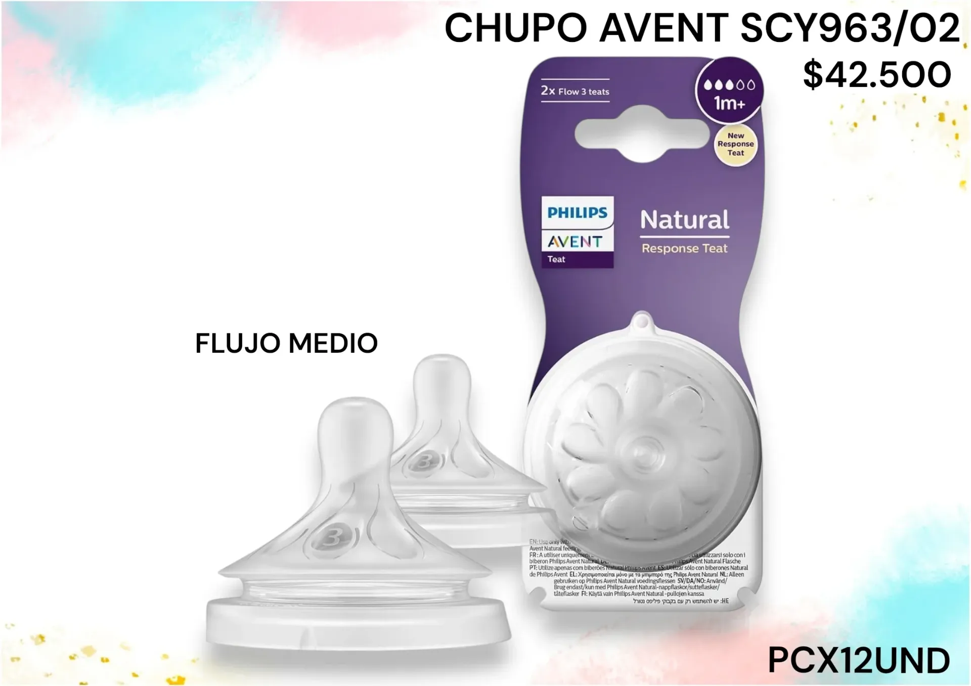 Chupo Avent Natural 3.0 Scy963/02 *12Und