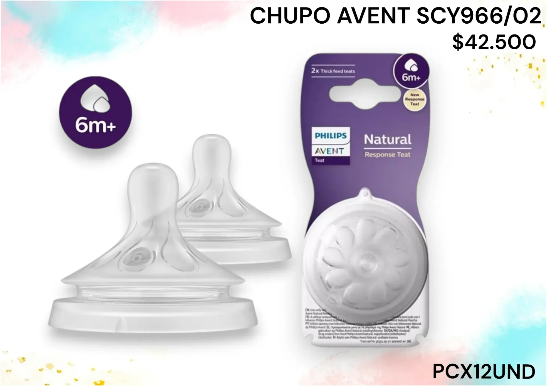Chupo Avent Natural 3.0 Scy966/02 *12Und