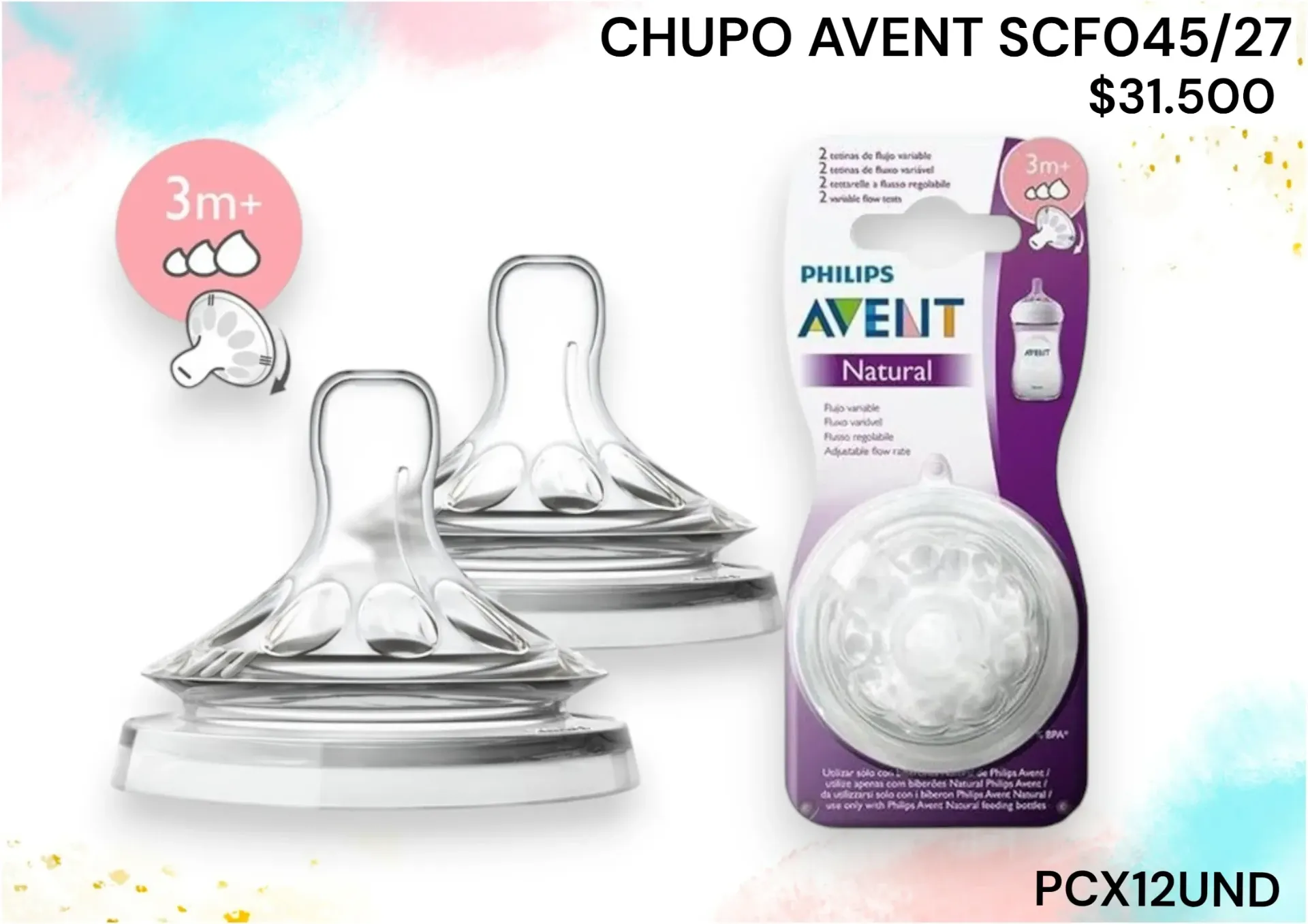 Chupo Avent Natural Scf045/27 *12Und
