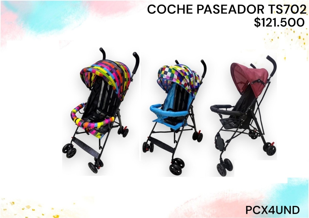 Coche Paseador Ts702 *4Und