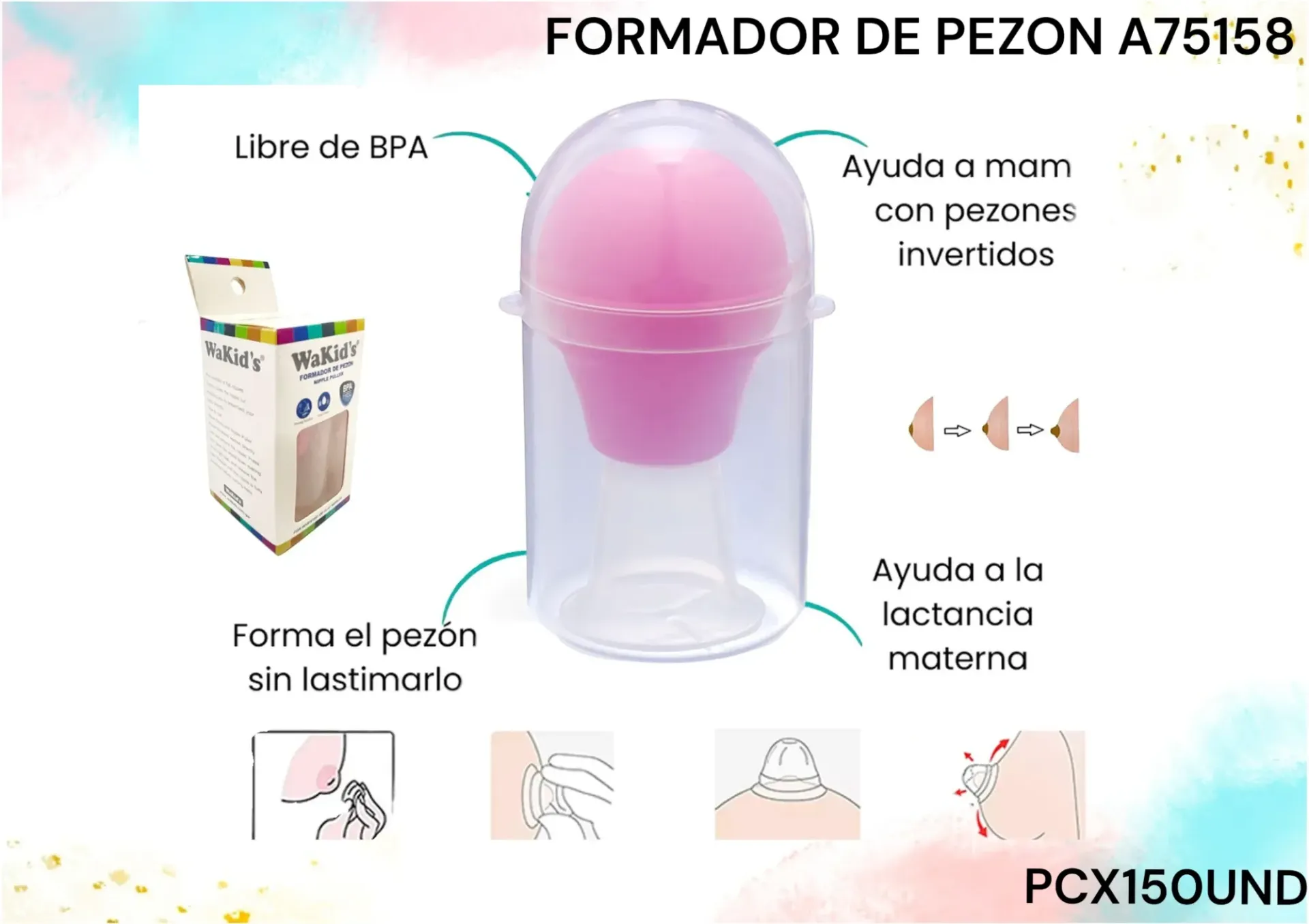 Formador De Pezon A75158 Pcx150Und