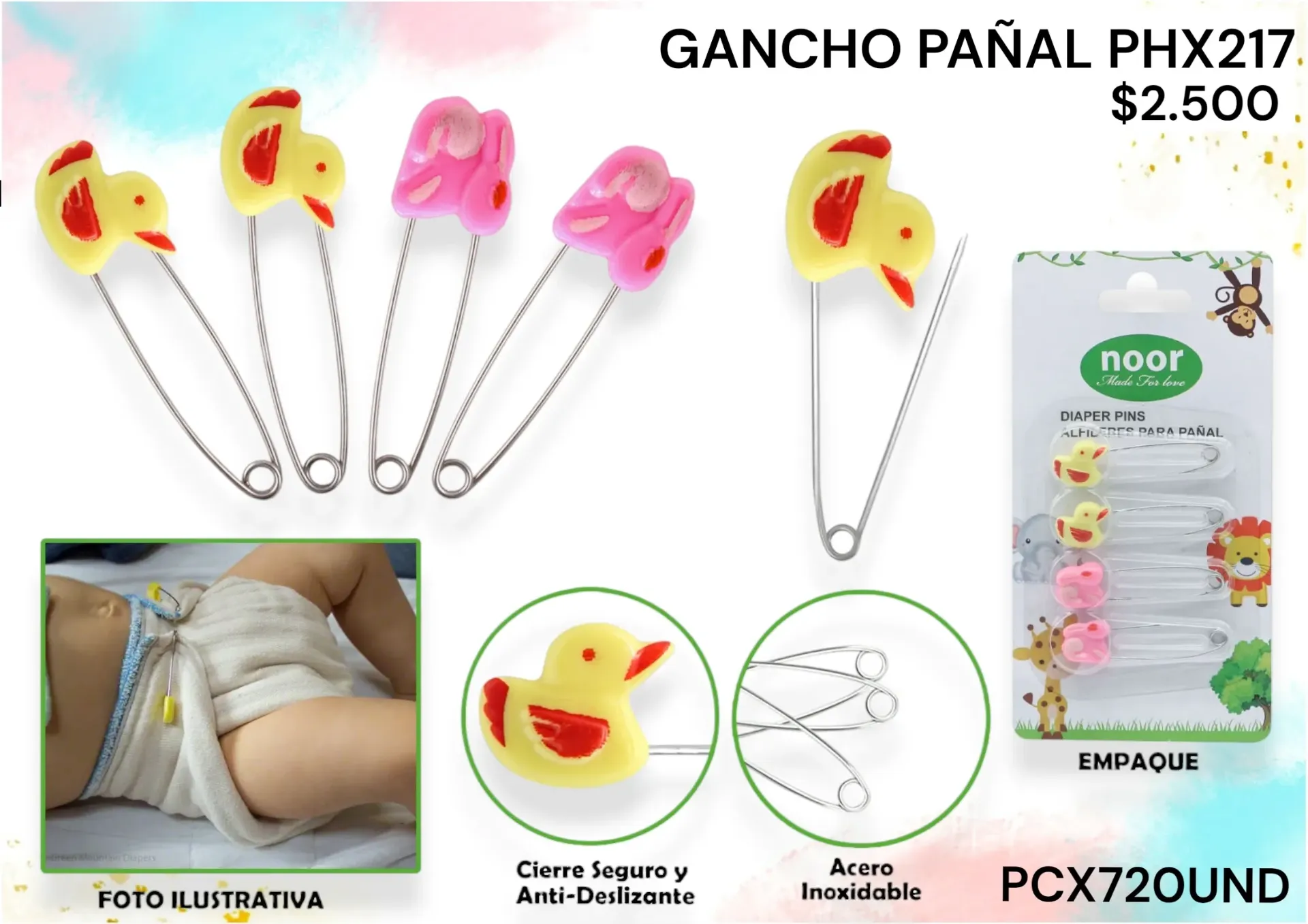 Gancho Pañal Phx217 *720Und