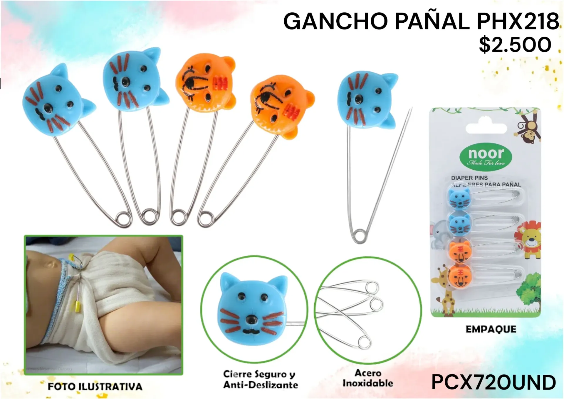 Gancho Pañal Phx218 *720Und