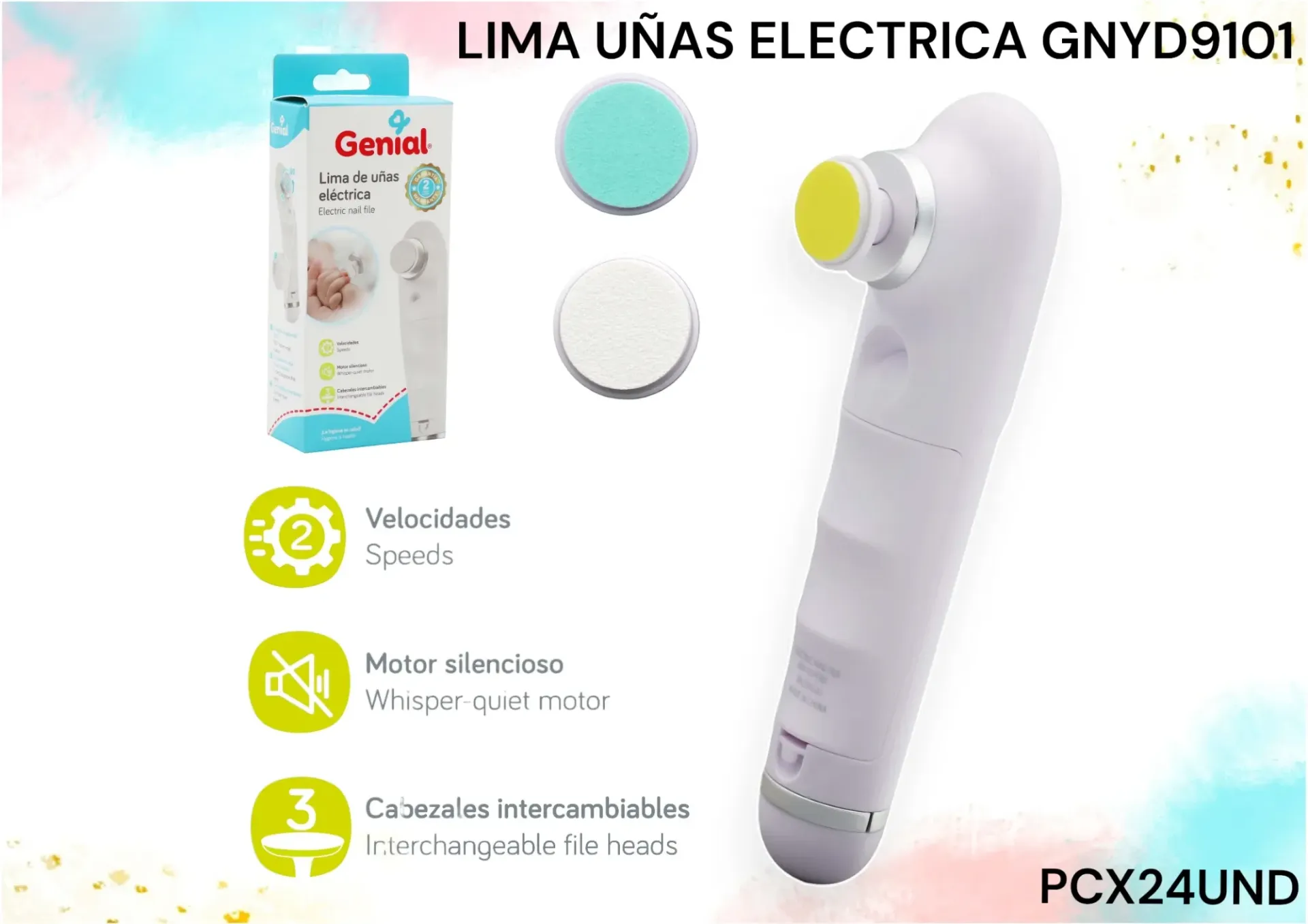 Lima De Uñas Electrica Gnyd9101 Pcx24Und