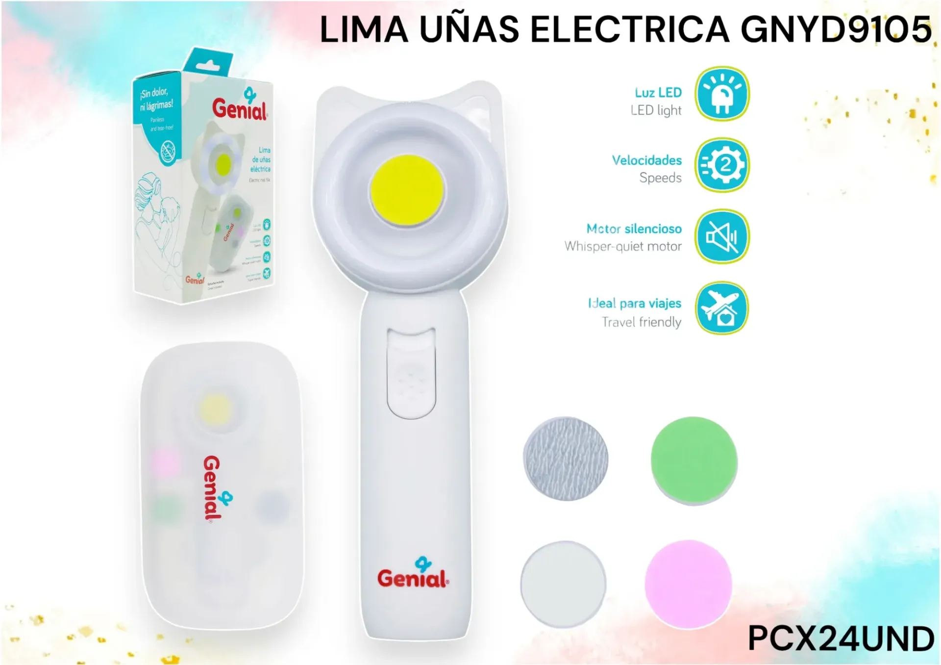 Lima De Uñas Electrica Gnyd9105 Pcx24Und
