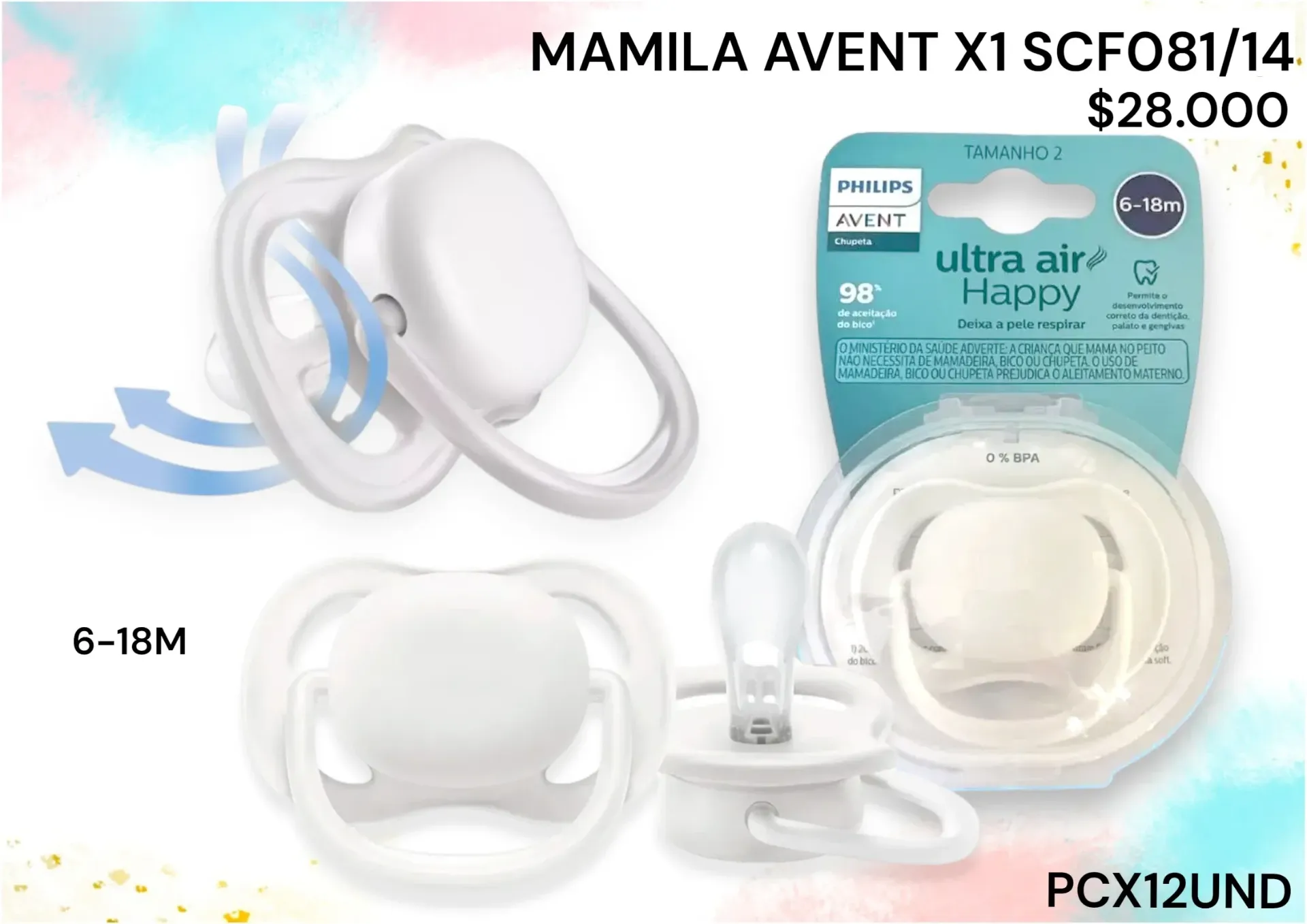 Mamila Avent X1 Scf081/14 *12Und