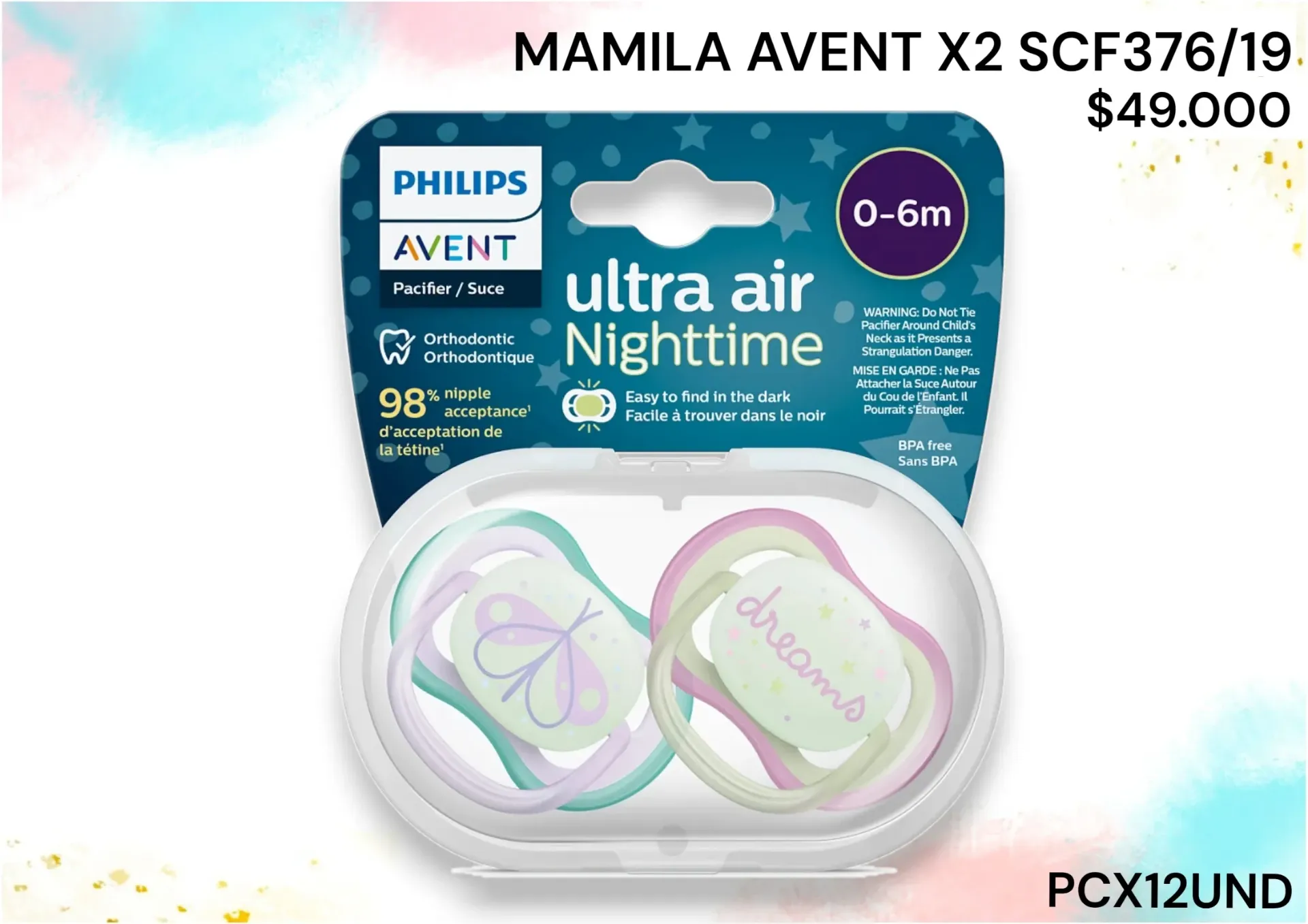 Mamila Avent X2 Scf376/19 *12Und