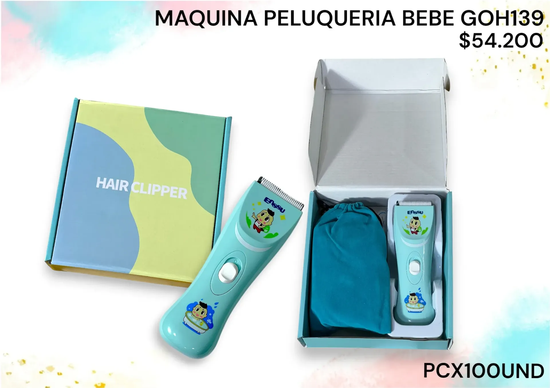 Maquina Peluqueria Bebe Goh139 Pcx100Und