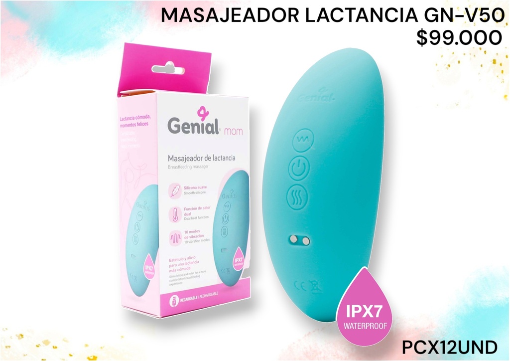 Masajeador De Lactancia Gnv50*12Und