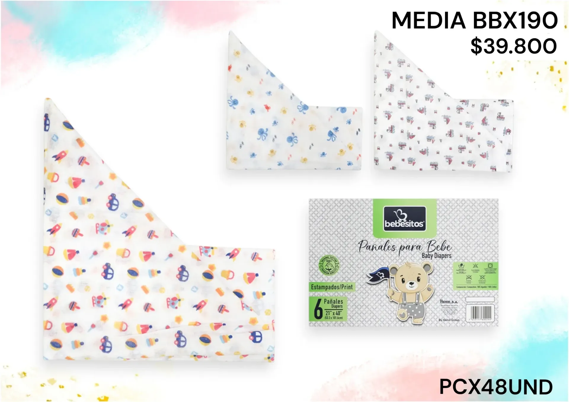 Pañal Bbx190 *48Und