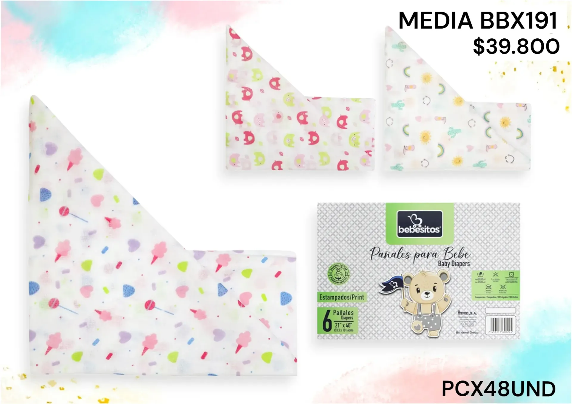 Pañal Bbx191 *48Und
