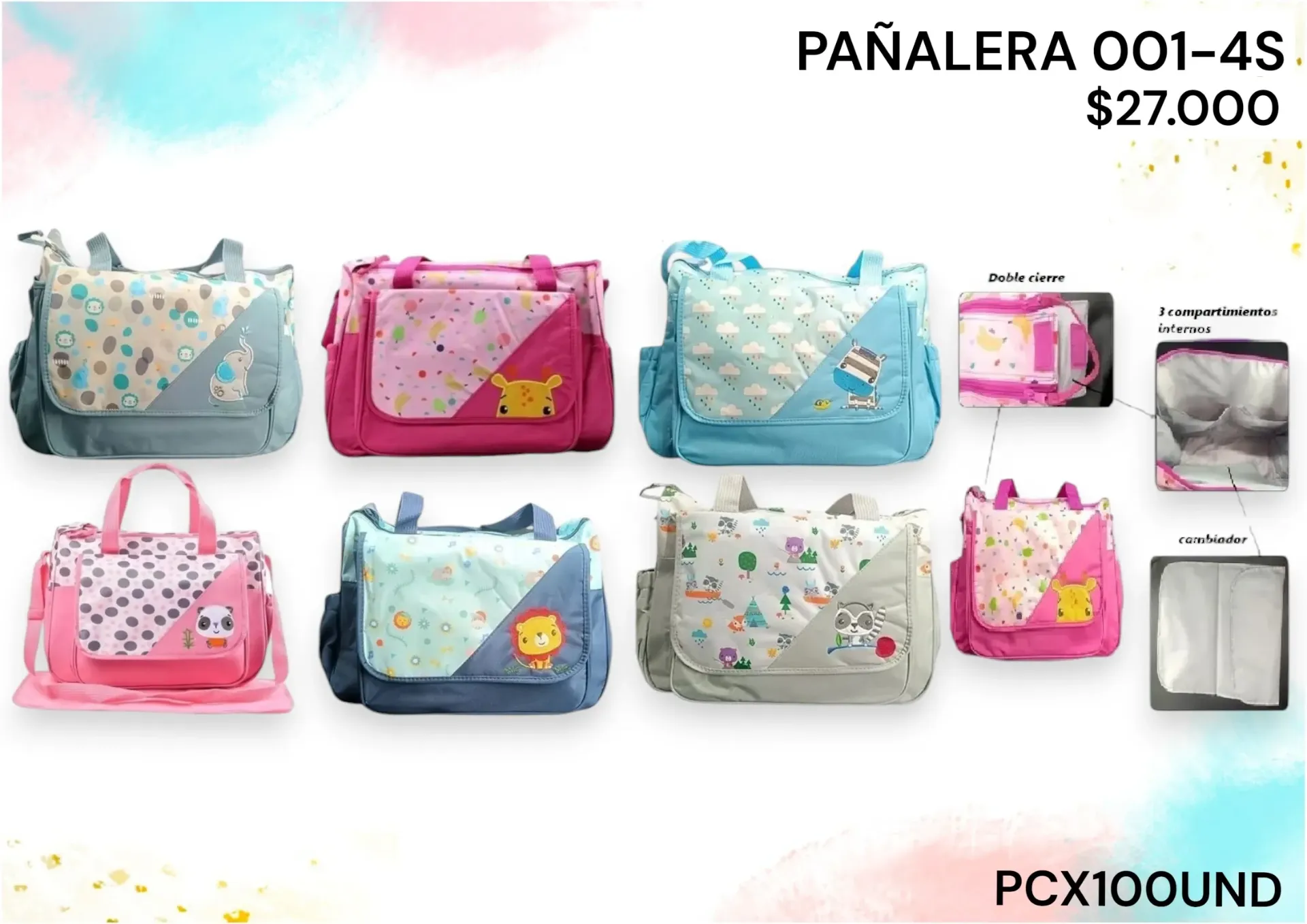 Pañalera 001-4S *100Und