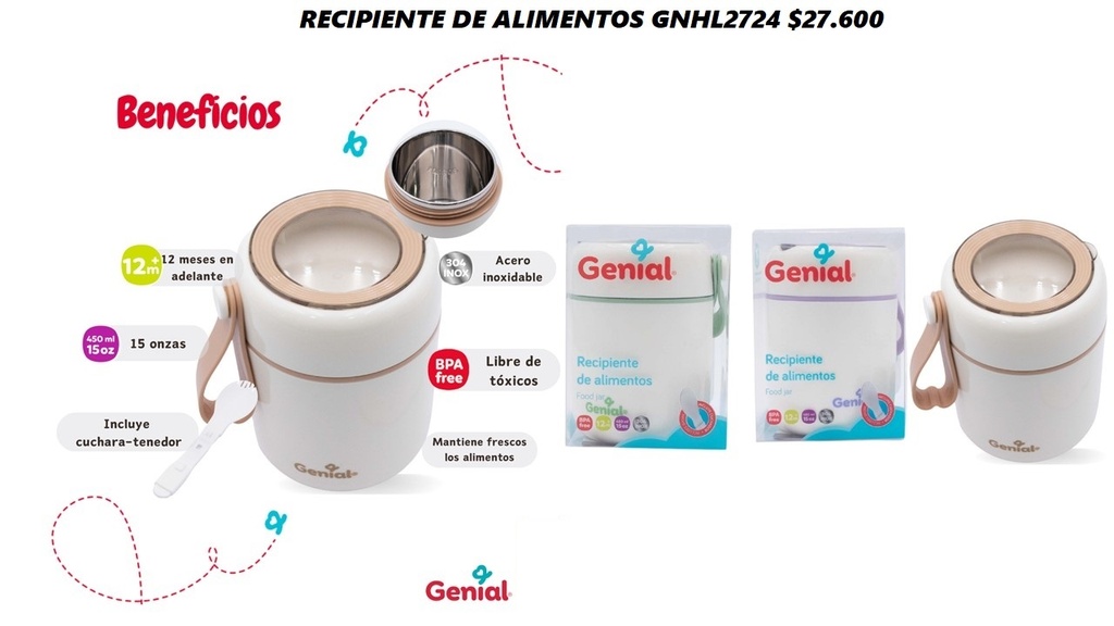Recipiente De Alimentos Gnhl2724*36Und