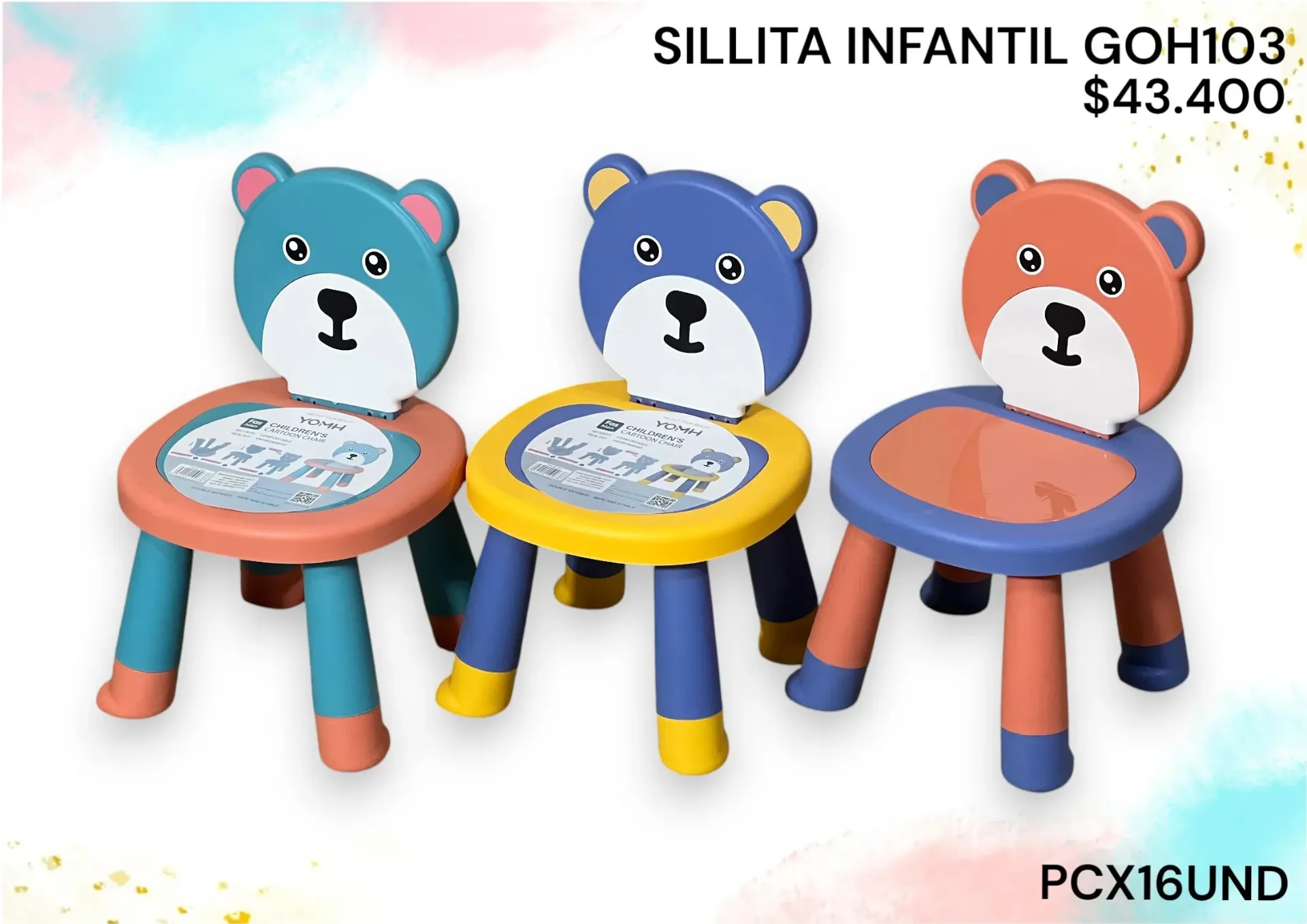 Sillita Infantil Goh103 Pcx16Und
