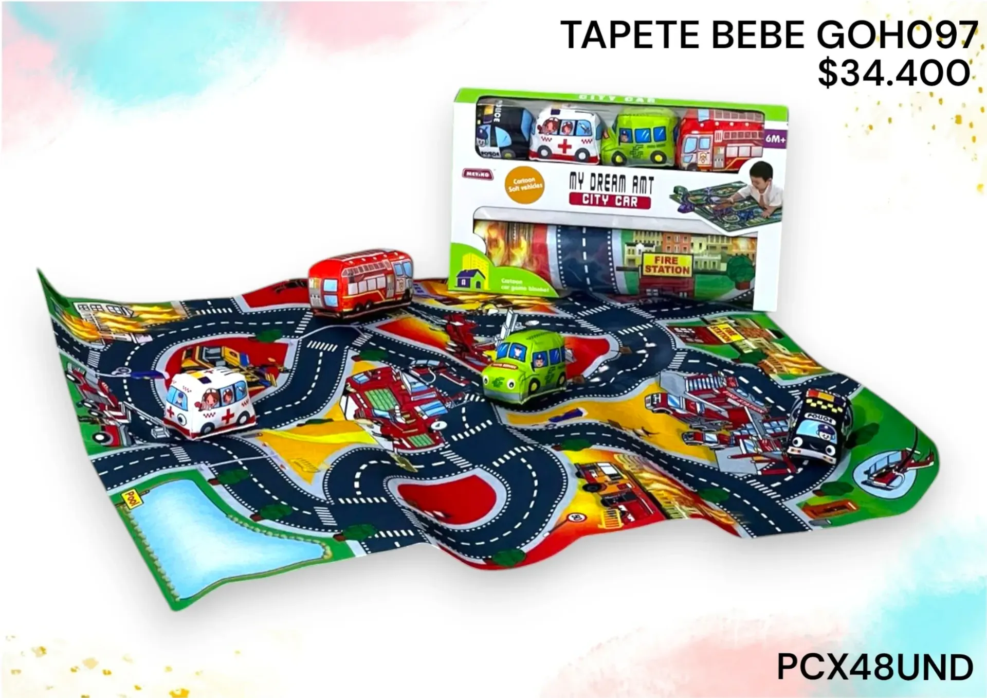 Tapete Bebe 80X70Cm Goh097 Pcx48Und