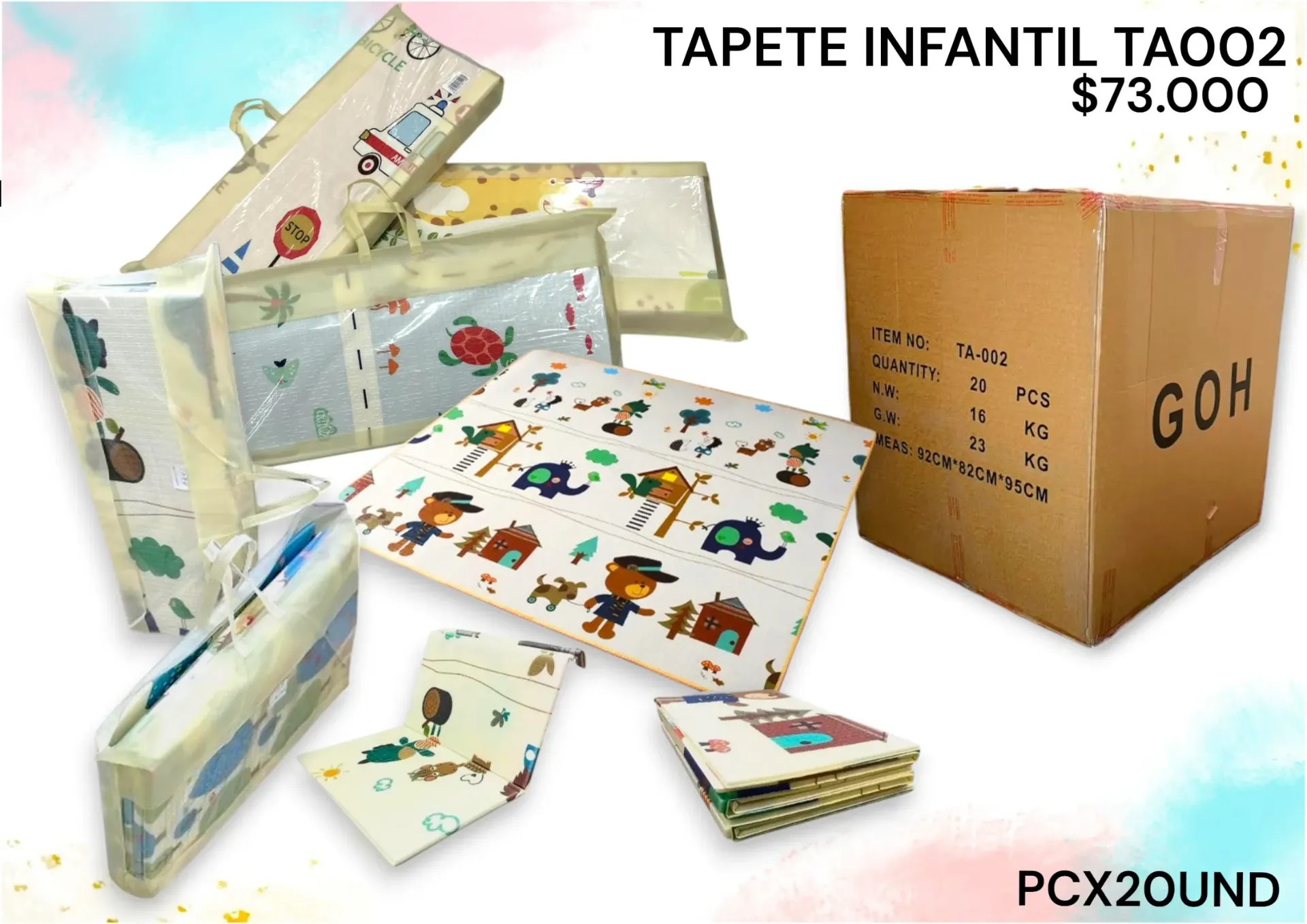 Tapete Ta002 2X1.8M Pcx20Und