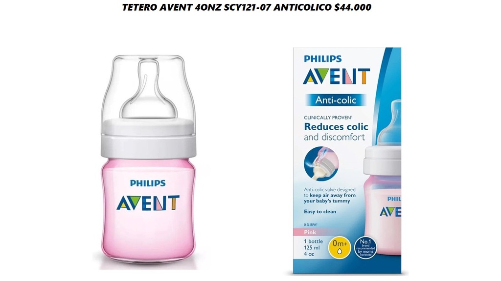 Tetero Avent Anticolico Scy121-07 *6Und