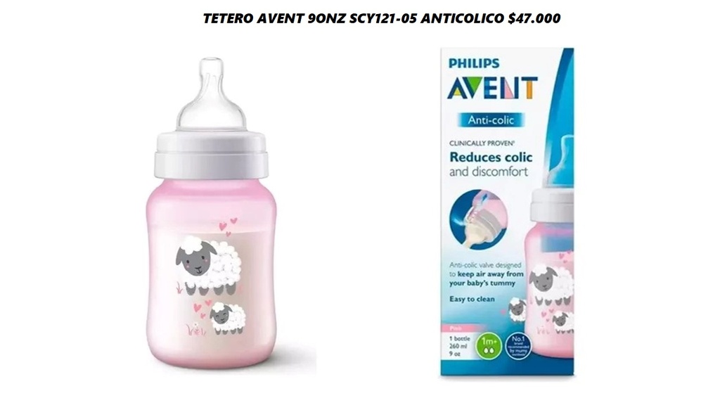 Tetero Avent Anticolico Scy121/05 *6Und