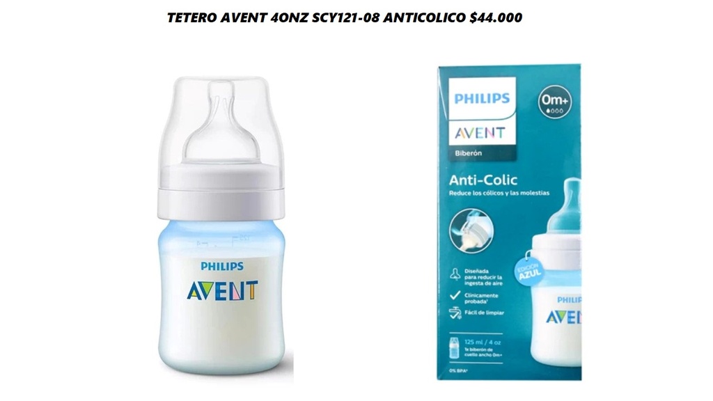 Tetero Avent Anticolico Scy121/08 *6Und