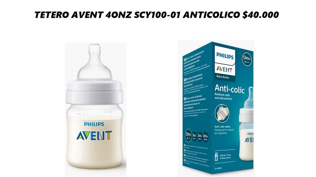 Tetero Avent Scy100-01 Anticolico