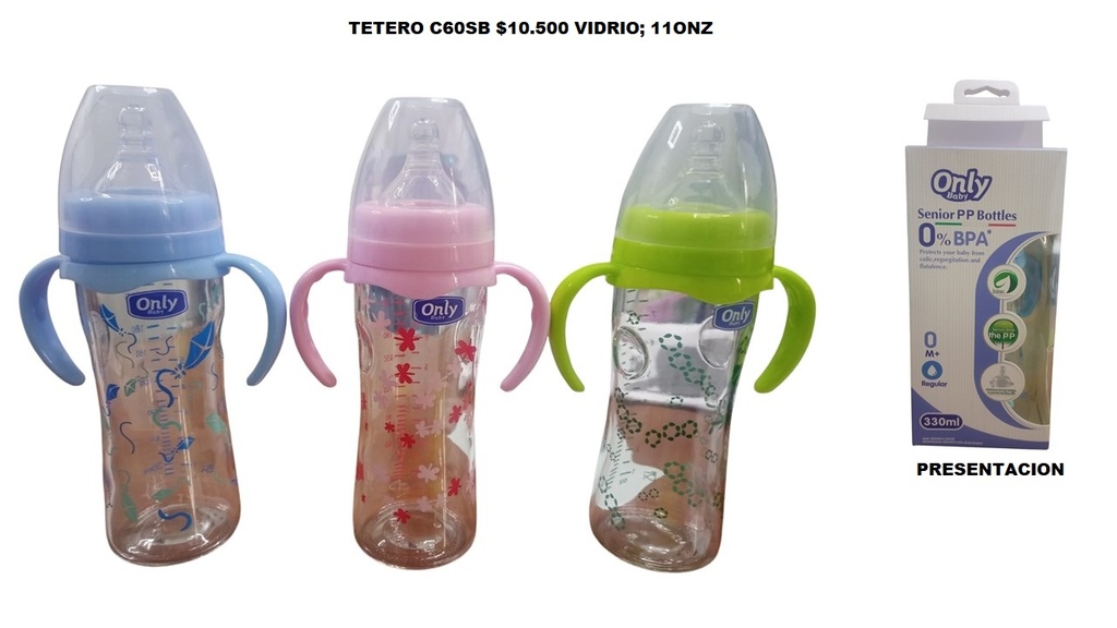 Tetero C60Sb Vidrio *96Und