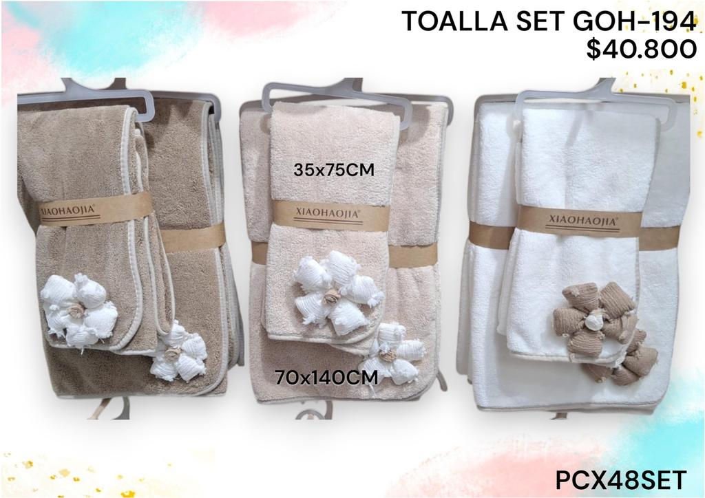 Toalla Set Goh194 Pcx48Set
