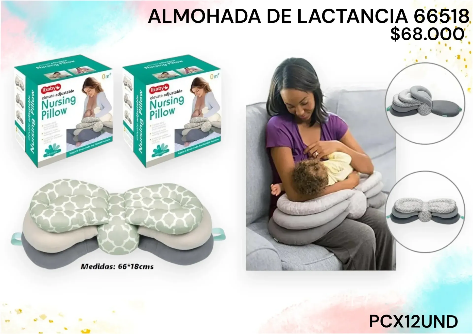 Almohada De Lactancia 66518 *12Und