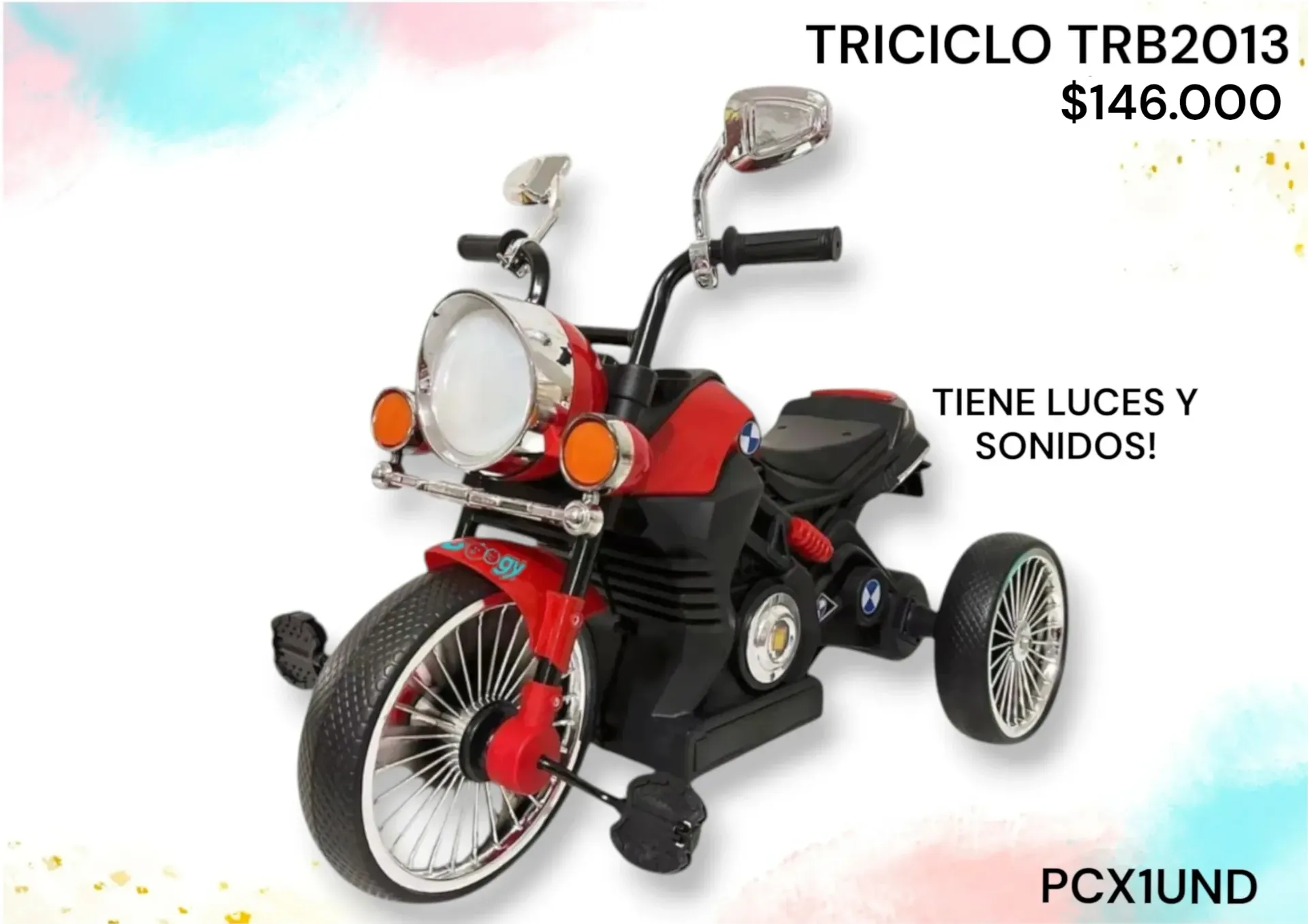 Triciclo Musical Trb2013 Pcx1Und