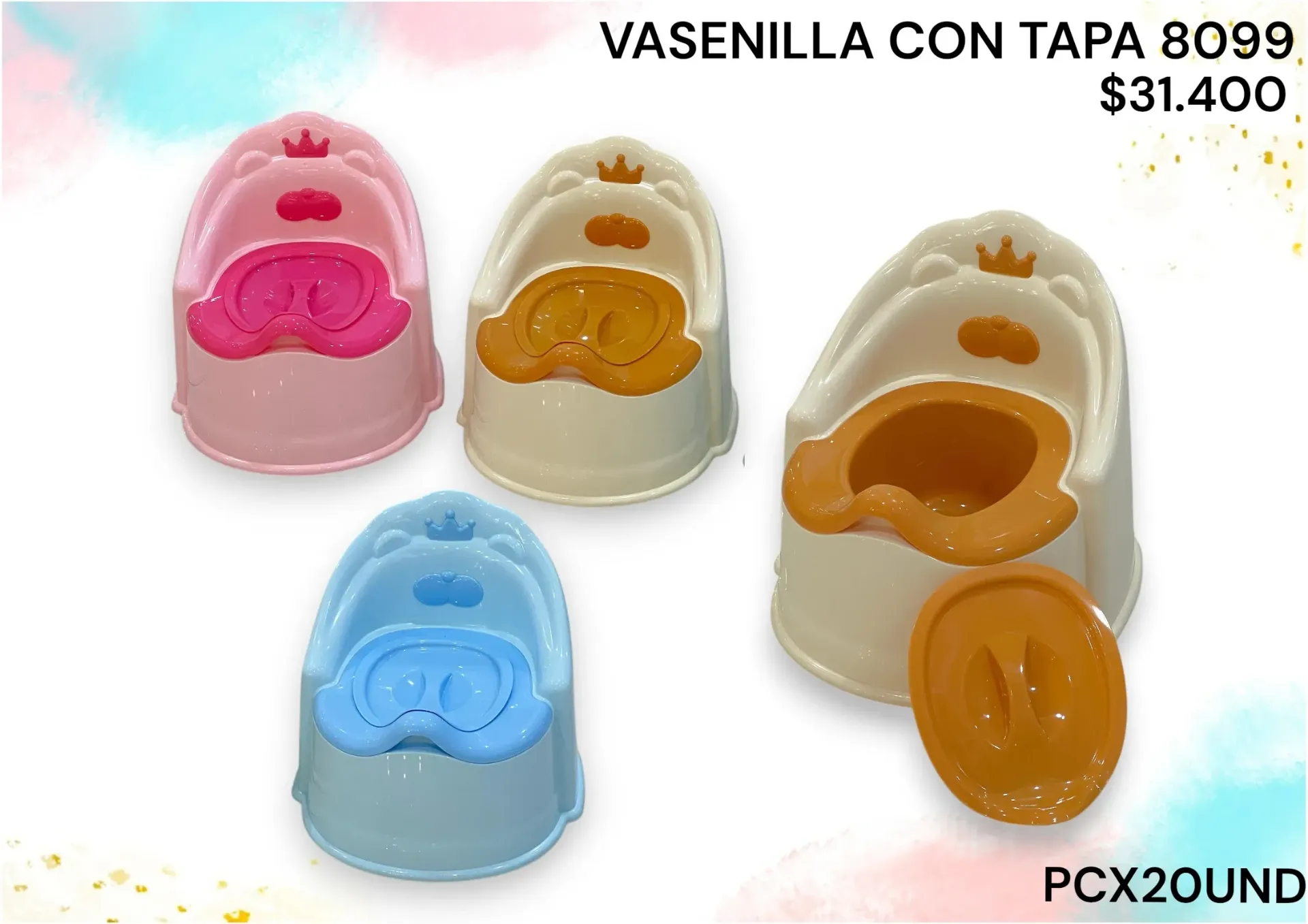 Vasenilla Con Tapa 8099 Pcx20Und