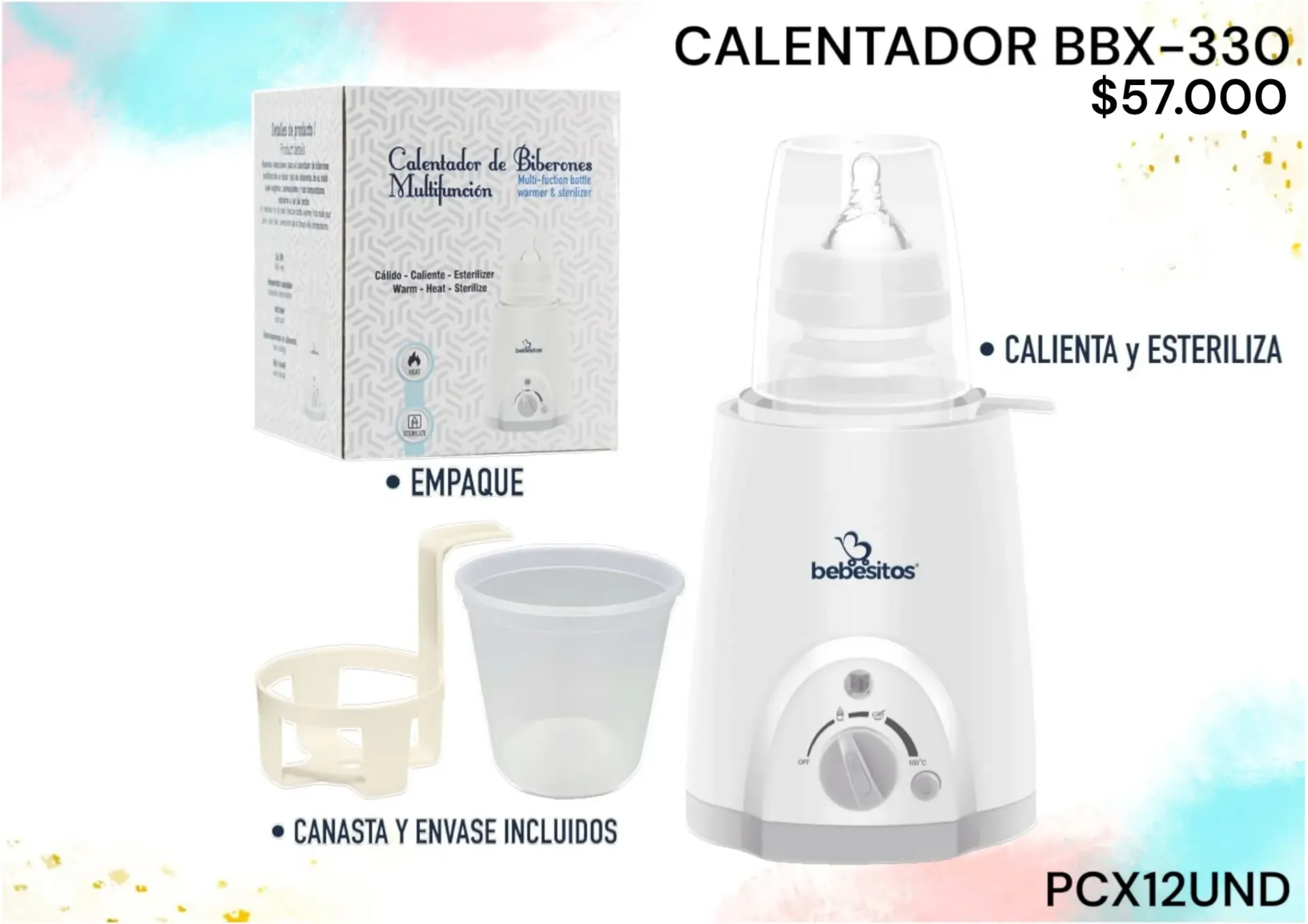 Calentador De Teteros Bbx330 *12Und