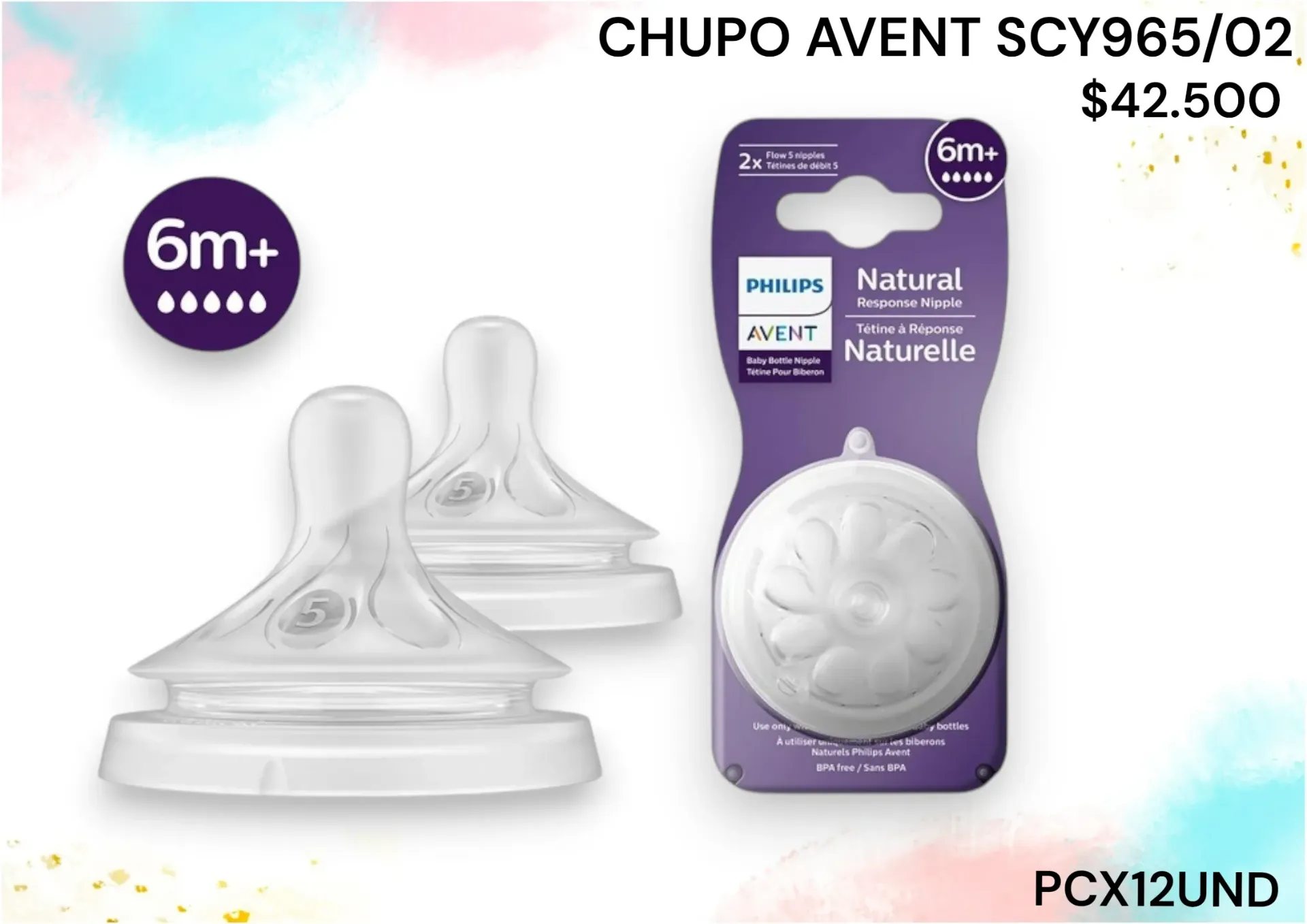 Chupo Avent Natural 3.0 Scy965/02 *12Und
