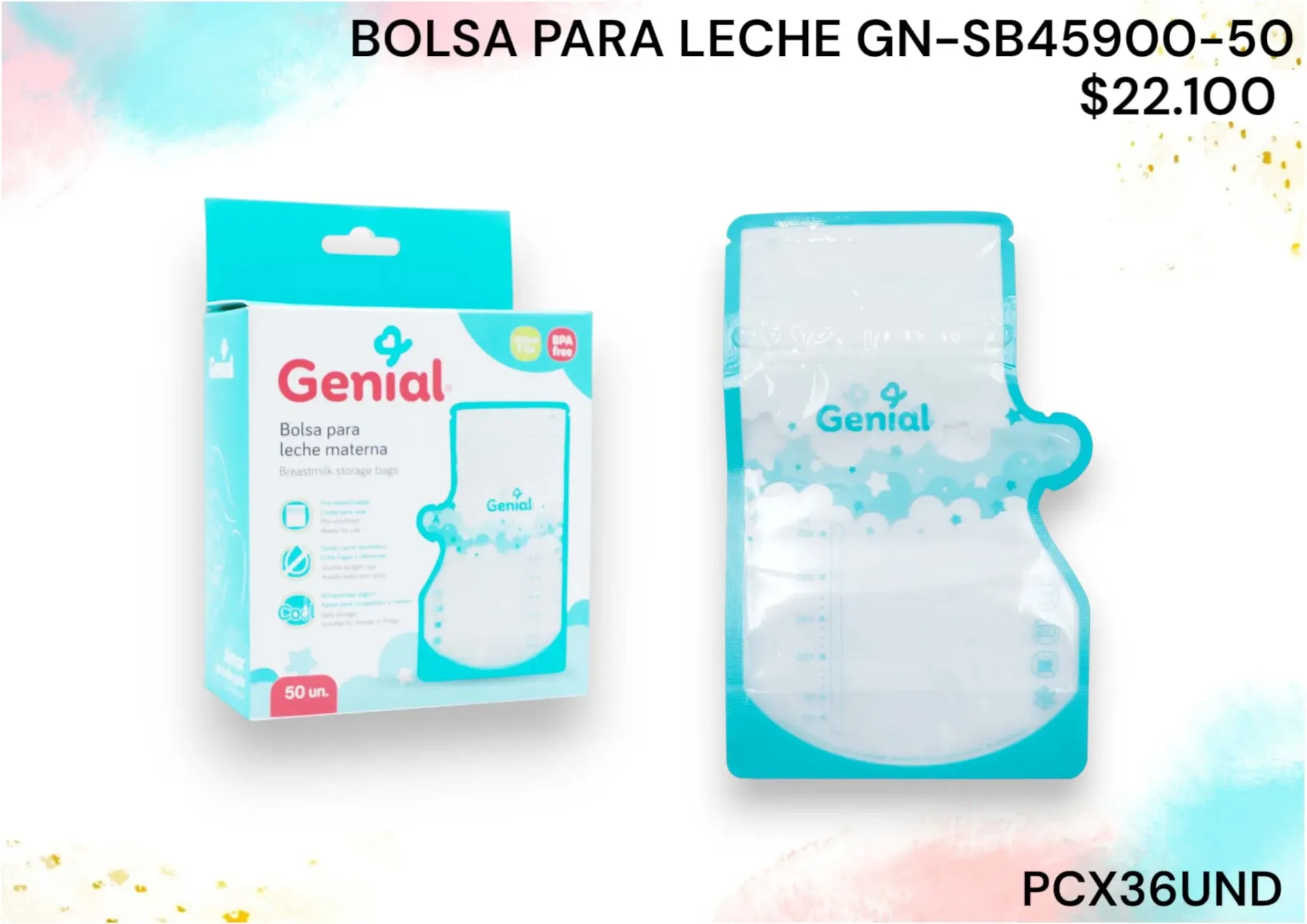 Bolsa Para Leche Gnsb45900-50*36Und