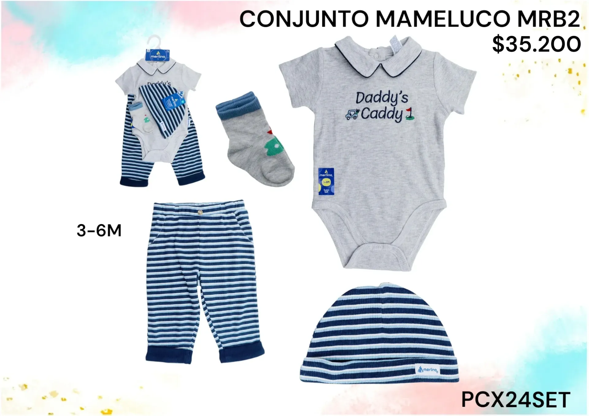 Conjunto Mameluco Mrb2 Pcx24Set