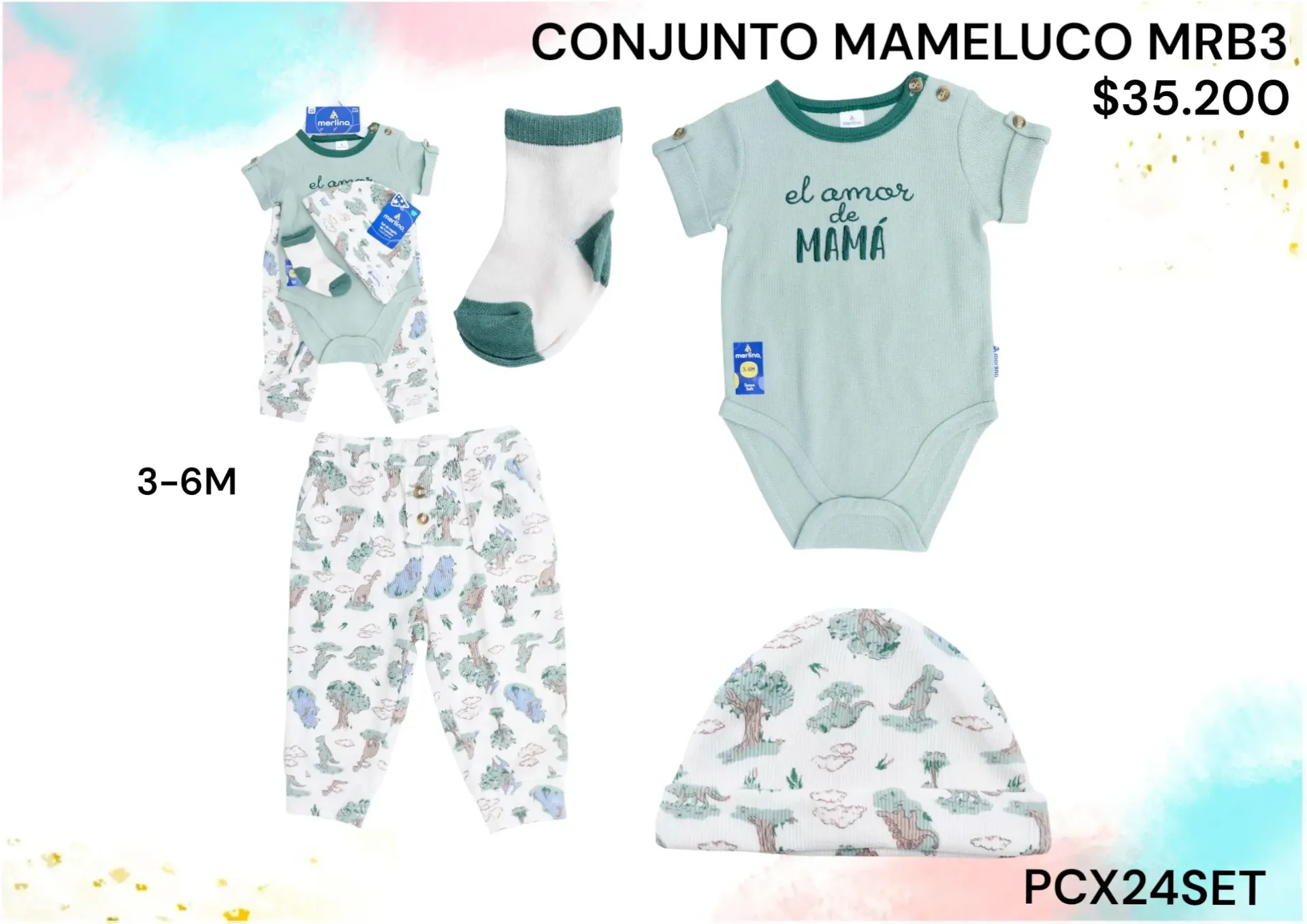 Conjunto Mameluco Mrb3 Pcx24Set