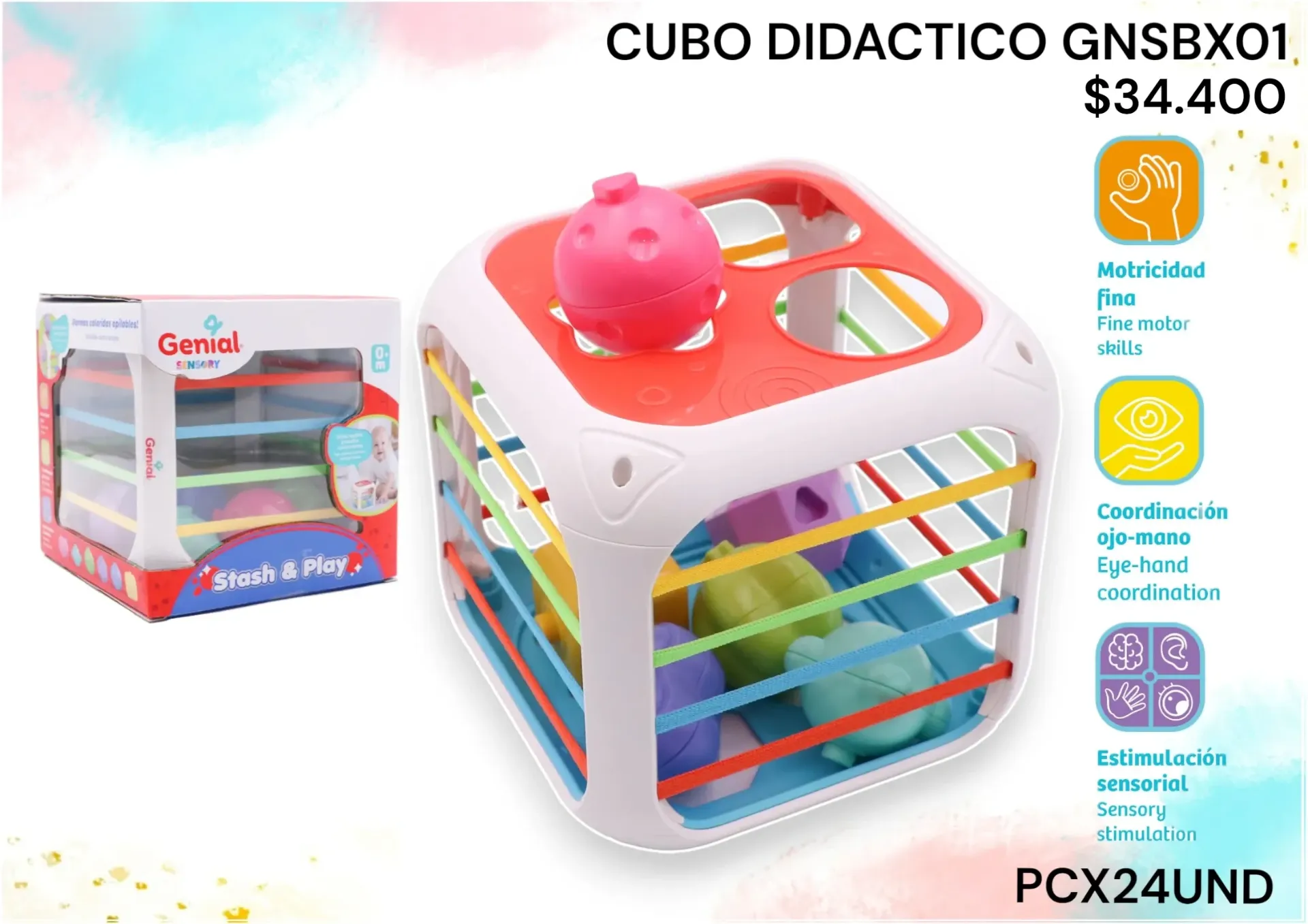 Juego Didactico Gnsbx01 Pcx24Und