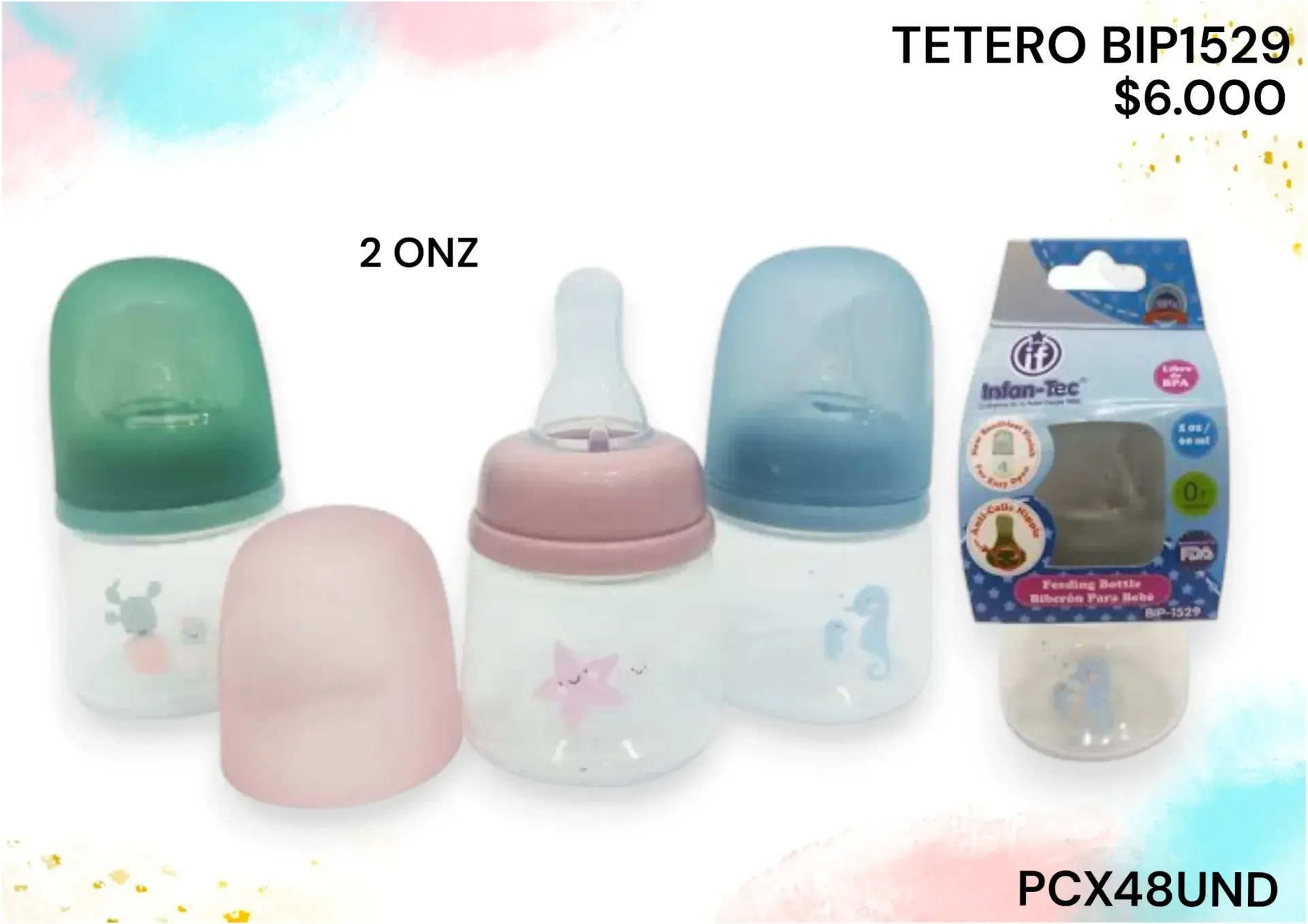 Tetero 2Onz Bip1529 Pcx48Und