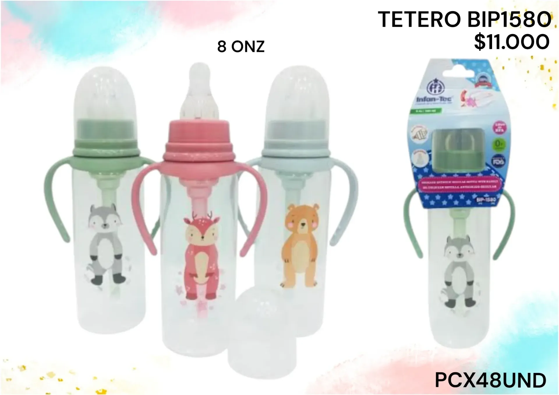 Tetero Bip1580 8Onz Pcx48Und