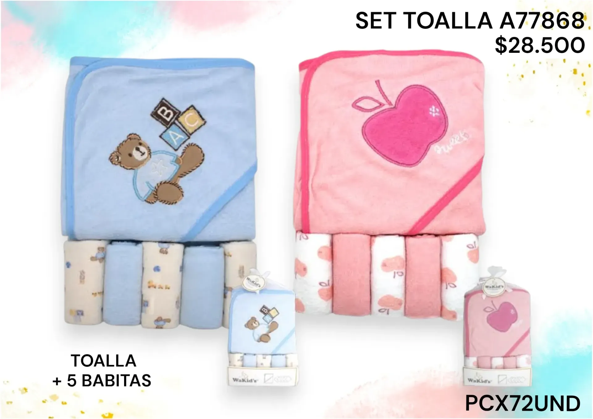 Toalla+Babitas A77868 Pcx72Set