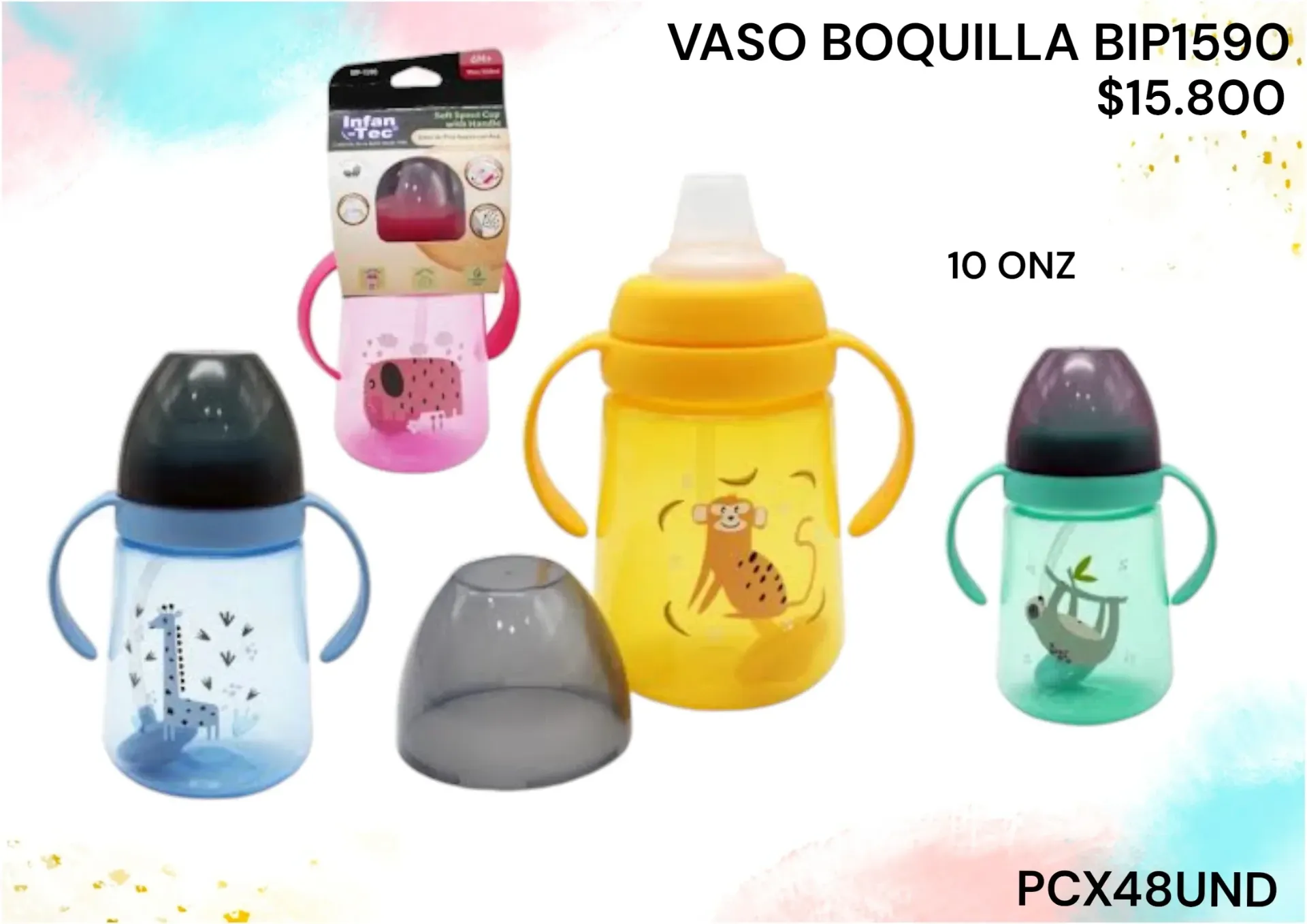 Vaso Bip1590 Boquilla 10Onz Pcx48Und