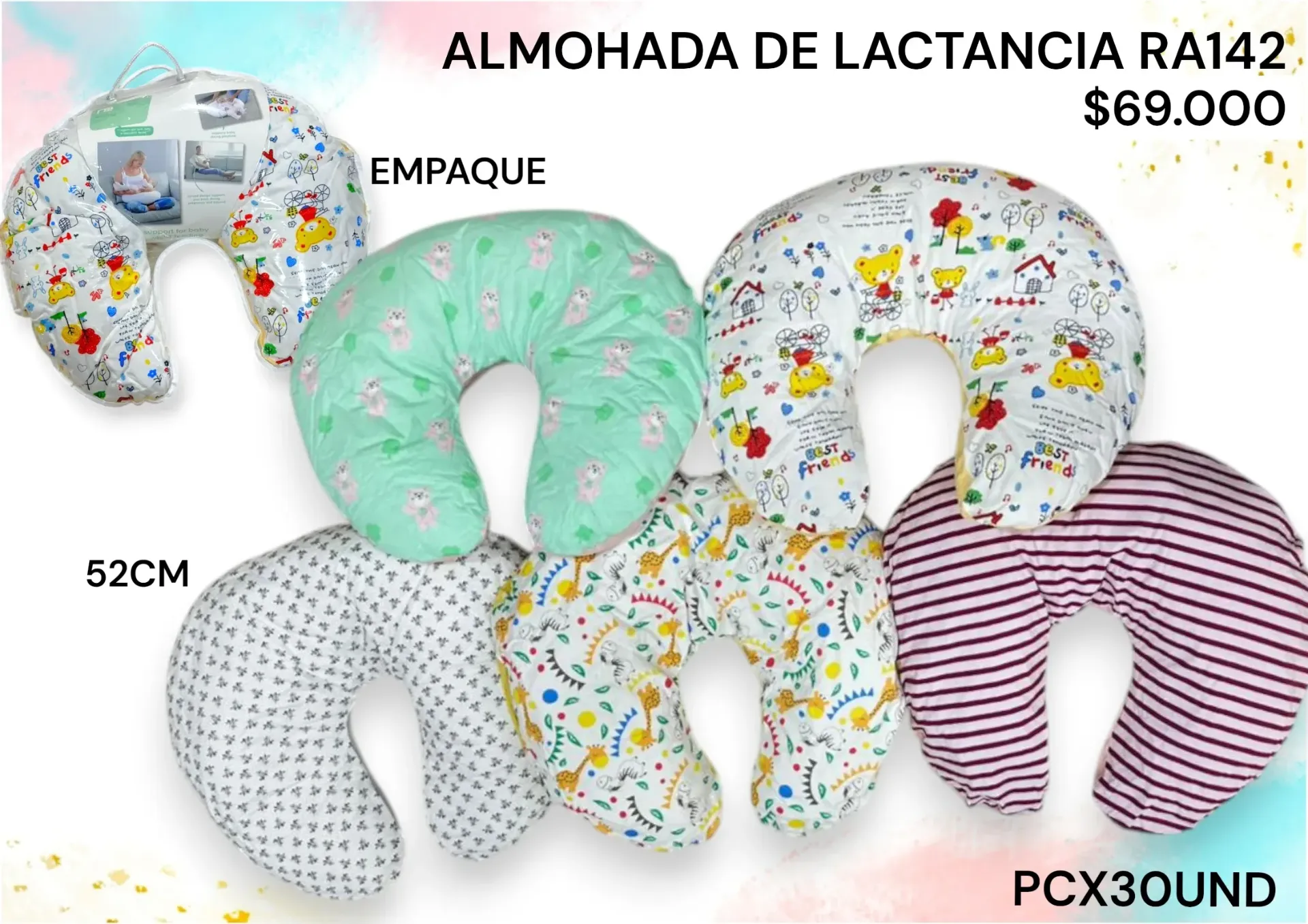 Almohada De Lactancia Ra142 Pcx30Und